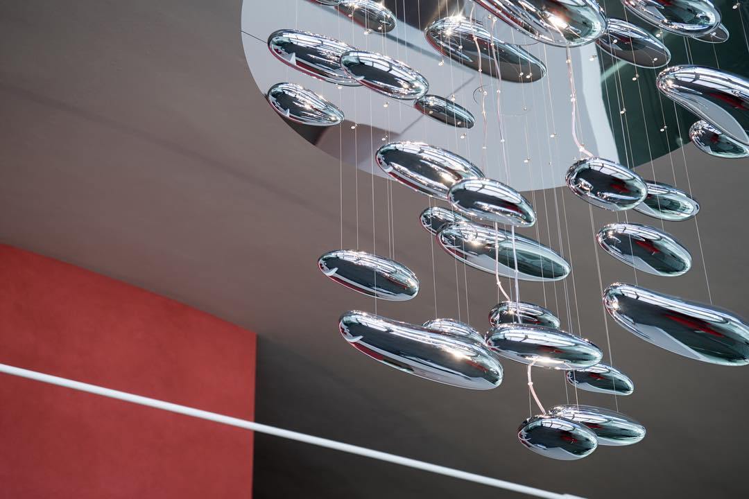 Lustra Chandelier Aluminum Sculptural - Image 67