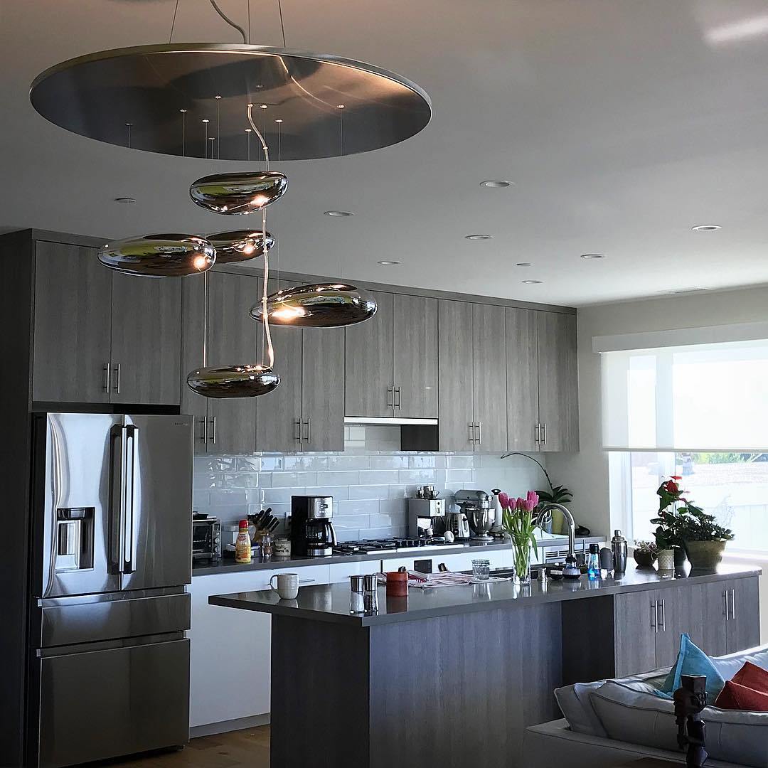 Lustra Chandelier Aluminum Sculptural - Image 74
