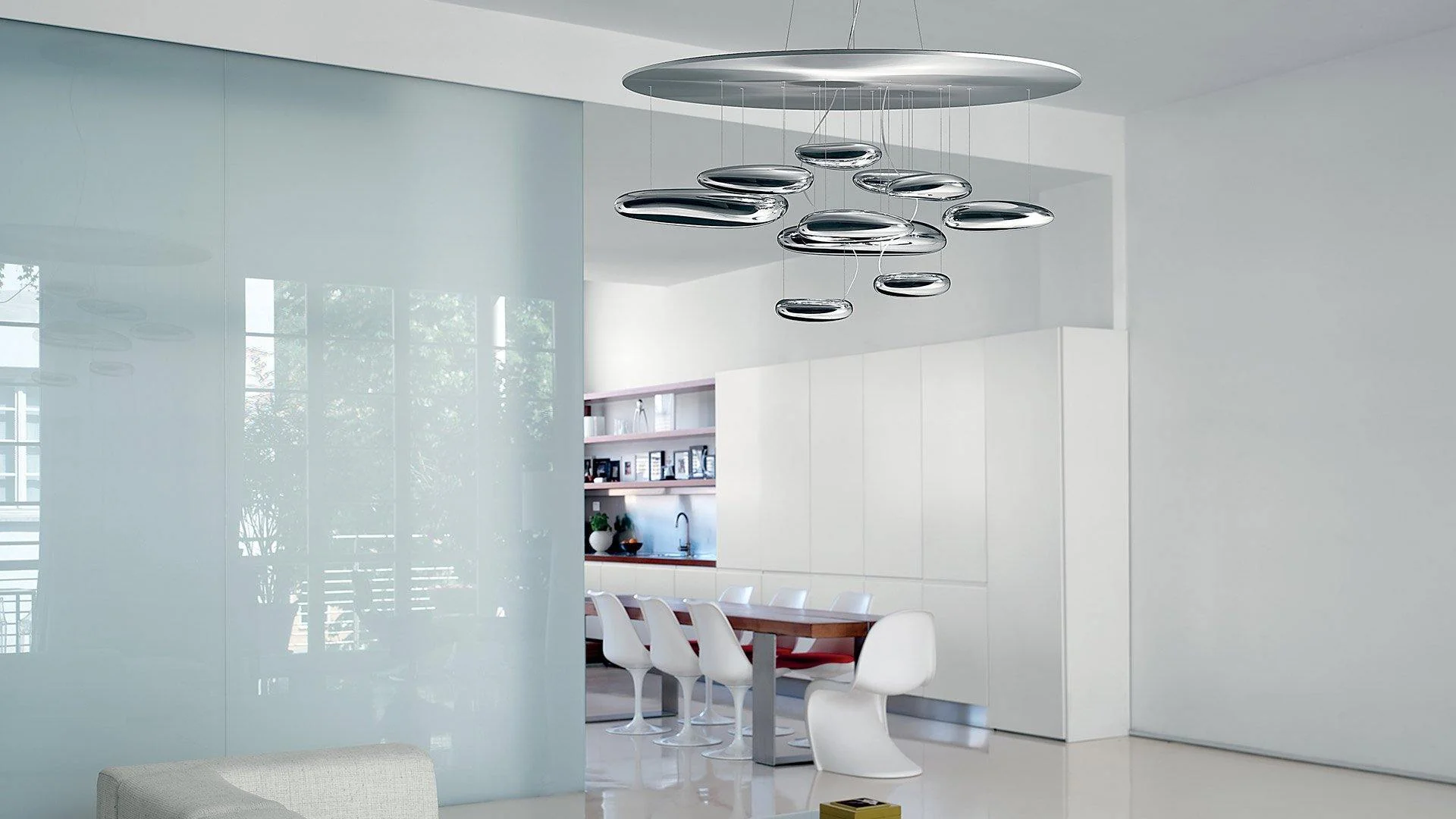 Lustra Chandelier Aluminum Sculptural - Image 82