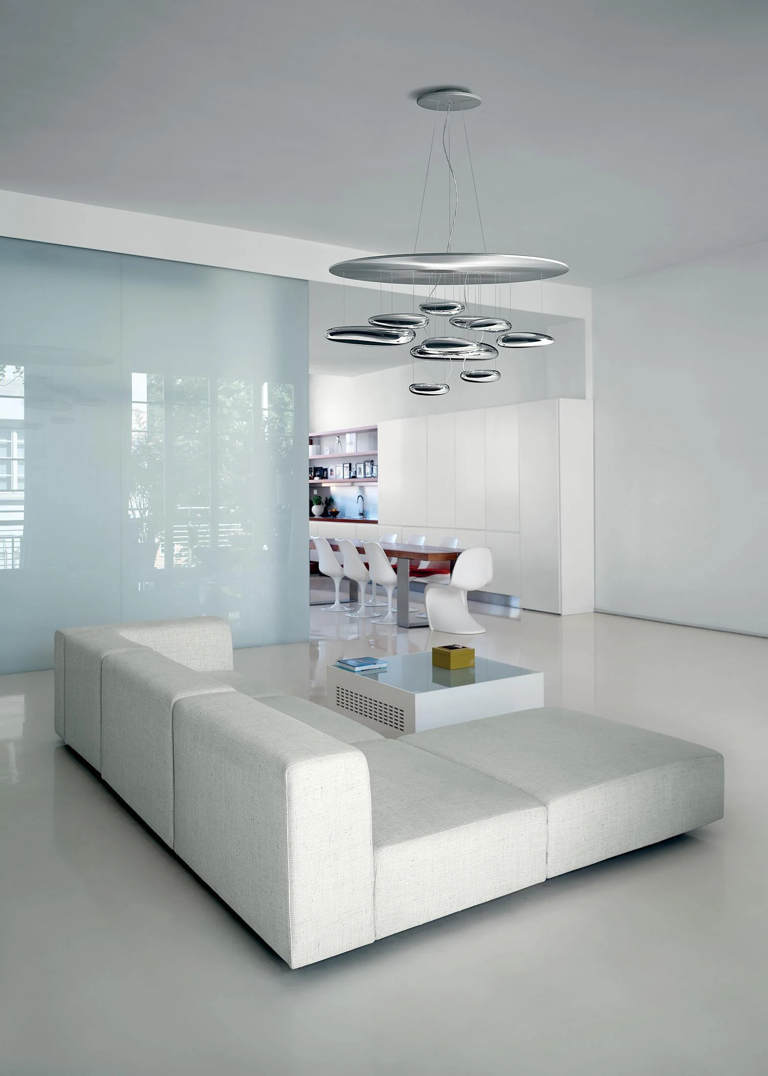 Lustra Chandelier Aluminum Sculptural - Image 85