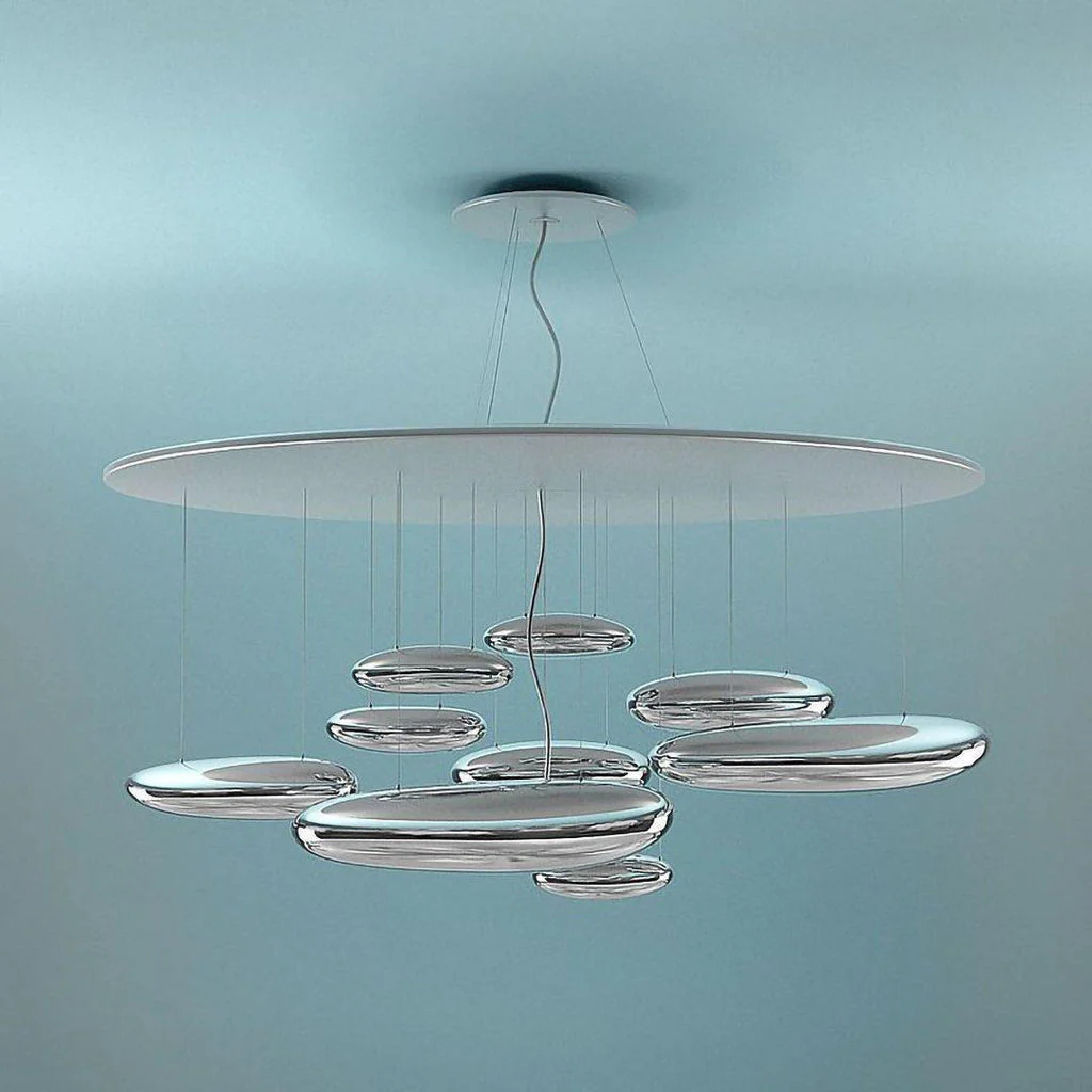 Lustra Chandelier Aluminum Sculptural - Image 86