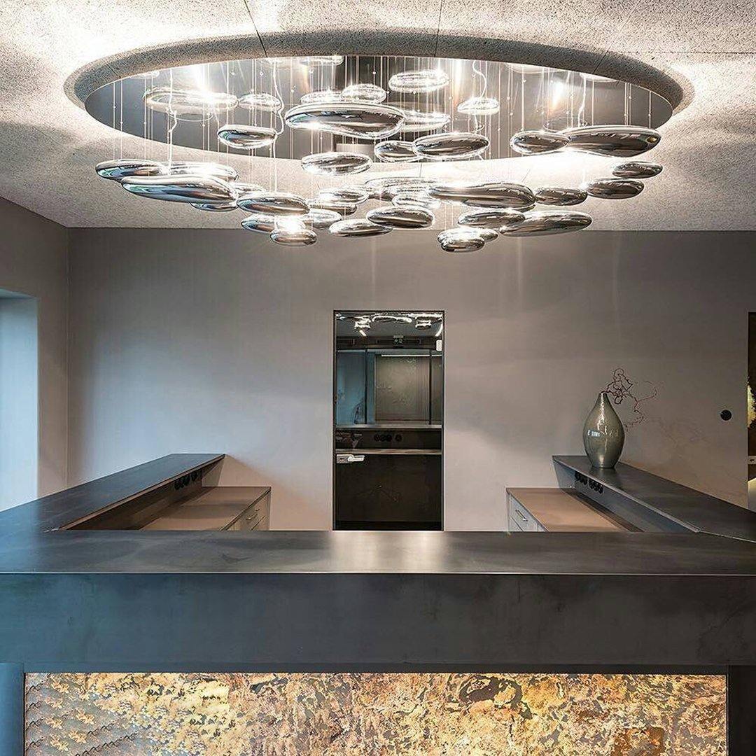 Lustra Chandelier Aluminum Sculptural - Image 94