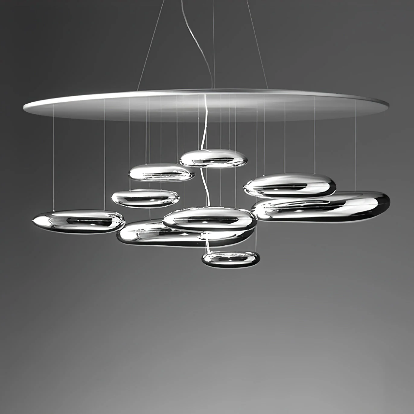 Lustra Chandelier Aluminum Sculptural - Image 99