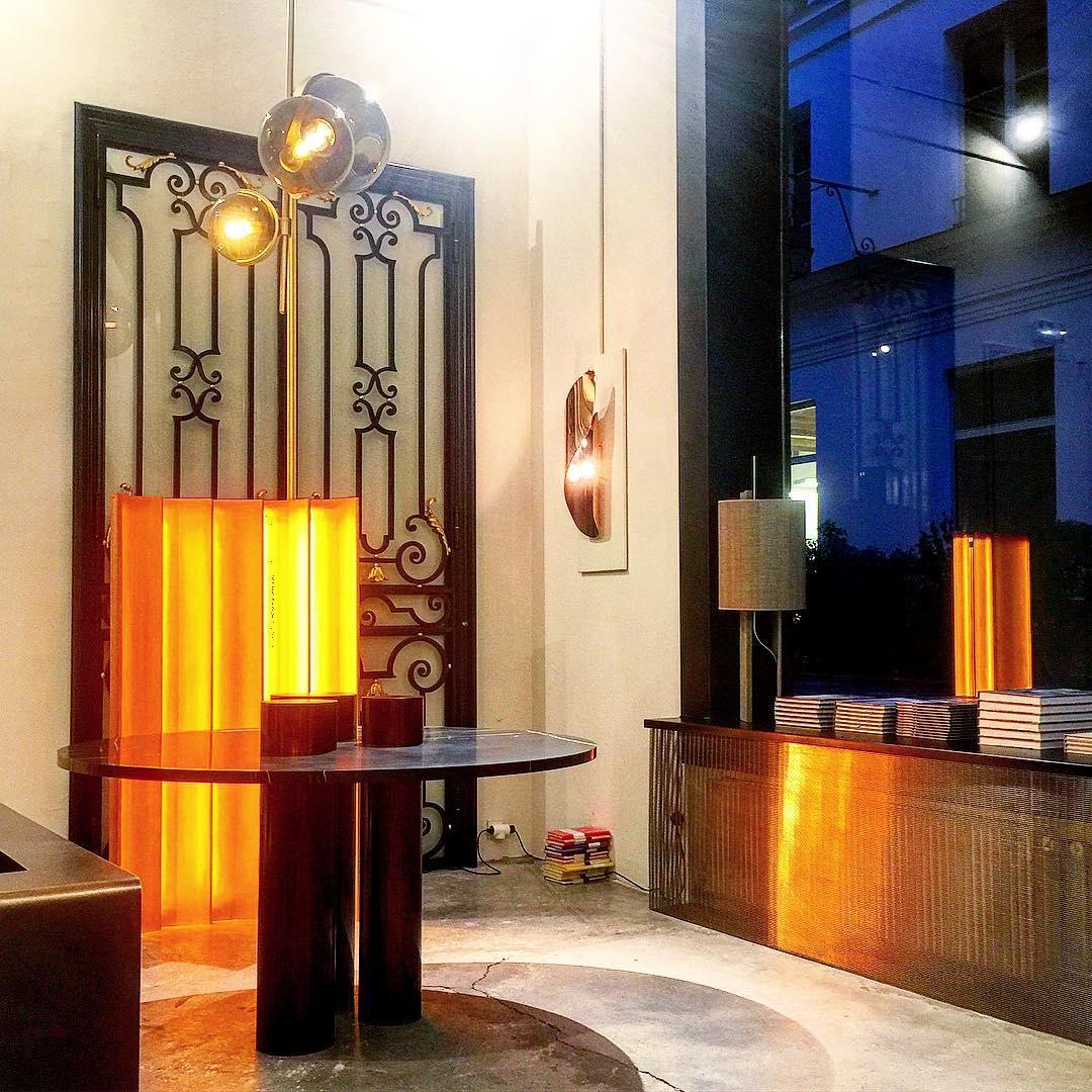 Lustra Chandelier Amber Glass Ball - Image 11