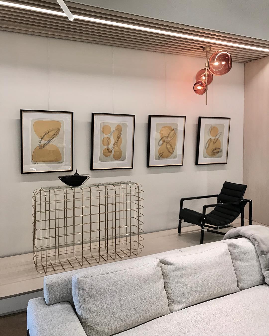 Lustra Chandelier Amber Glass Ball - Image 19