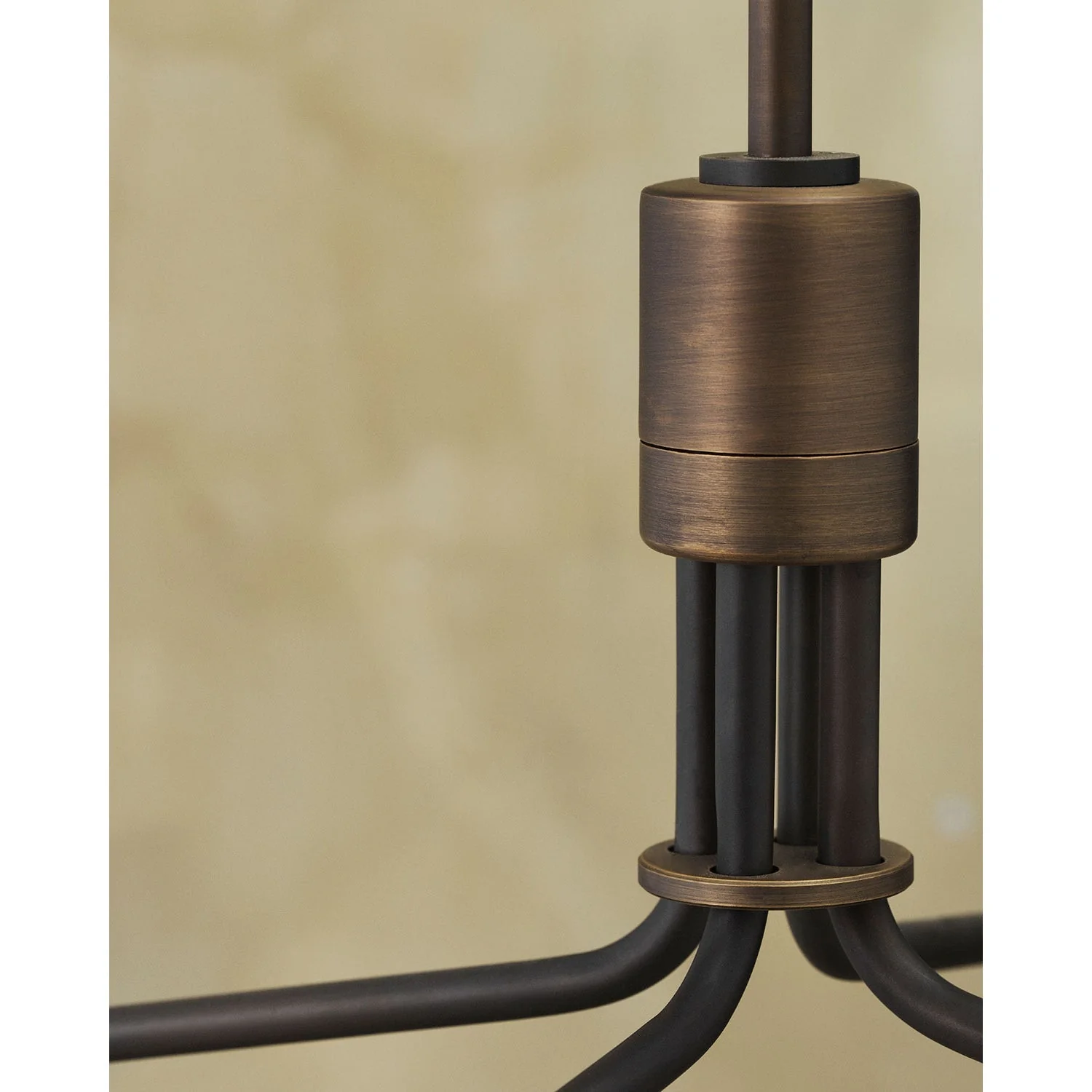 Lustra Chandelier Black Brass Industrial - Image 15