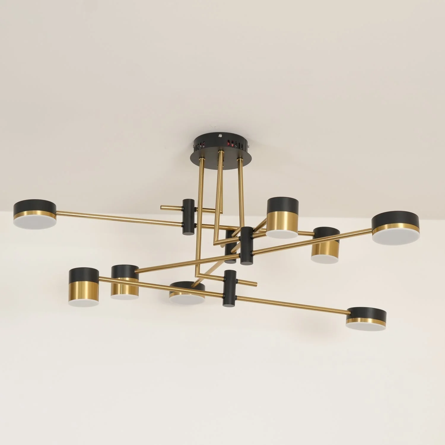 Lustra Chandelier Black Gold Spider Arms - Image 12