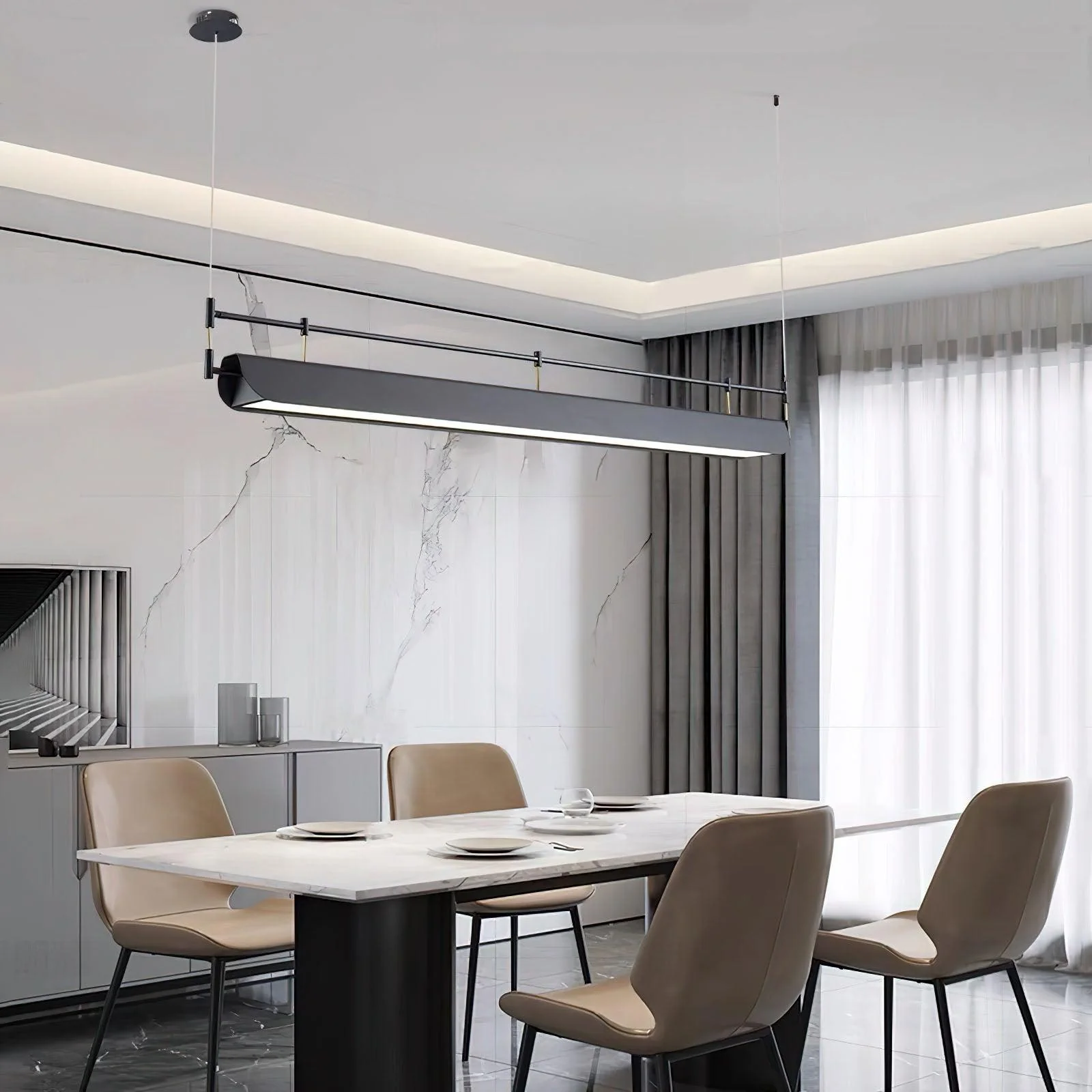 Lustra Chandelier Black Roof LED - Image 27