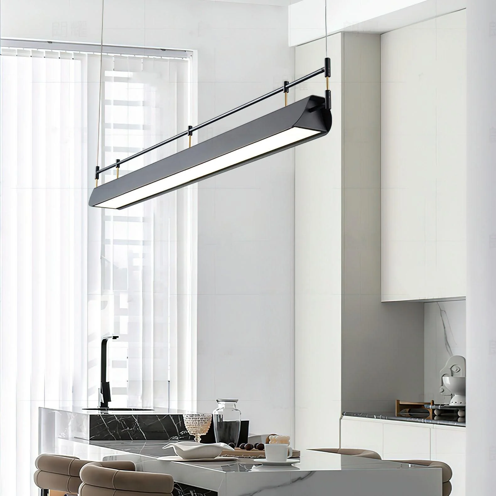 Lustra Chandelier Black Roof LED - Image 32