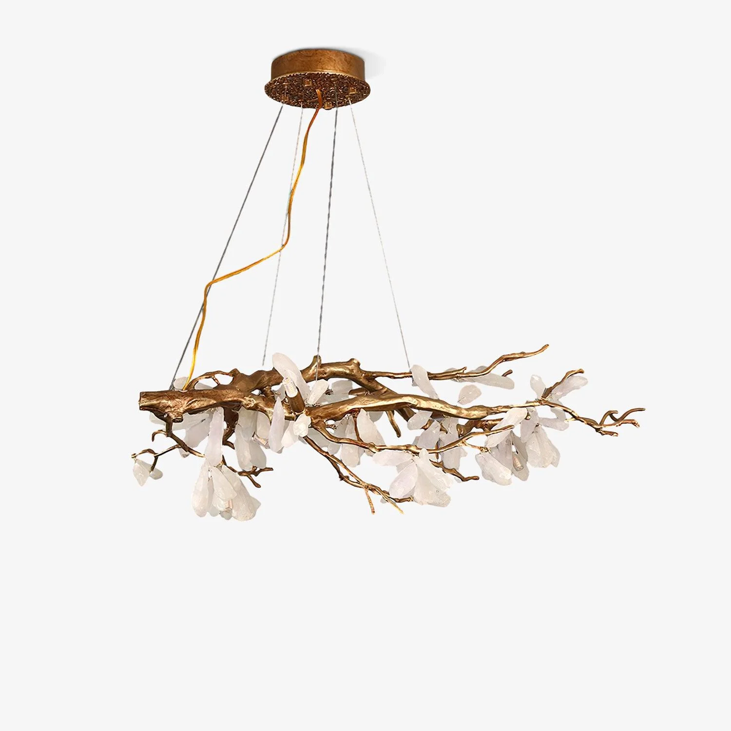 Lustra Chandelier Branch Stone Organic