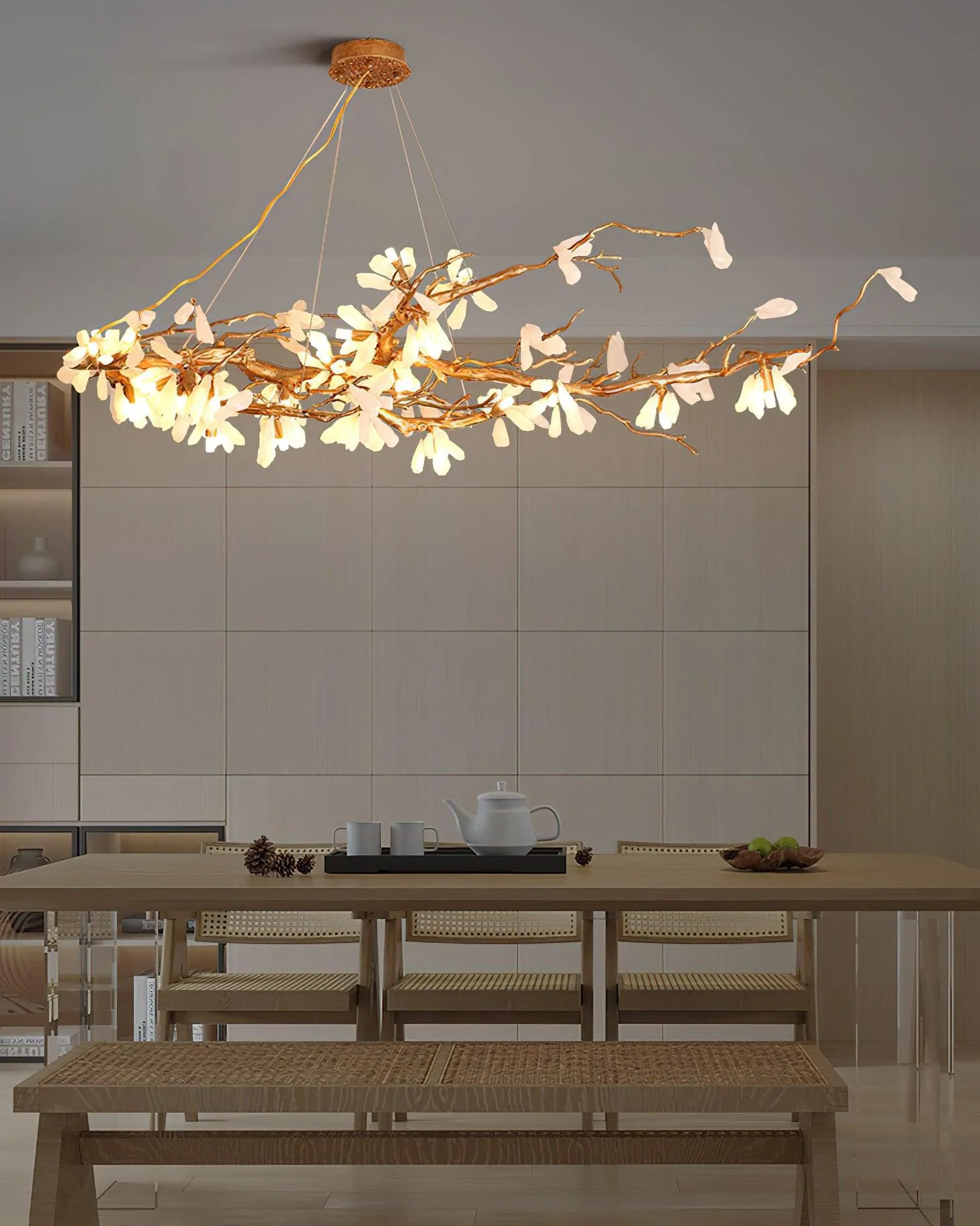 Lustra Chandelier Branch Stone Organic - Image 3