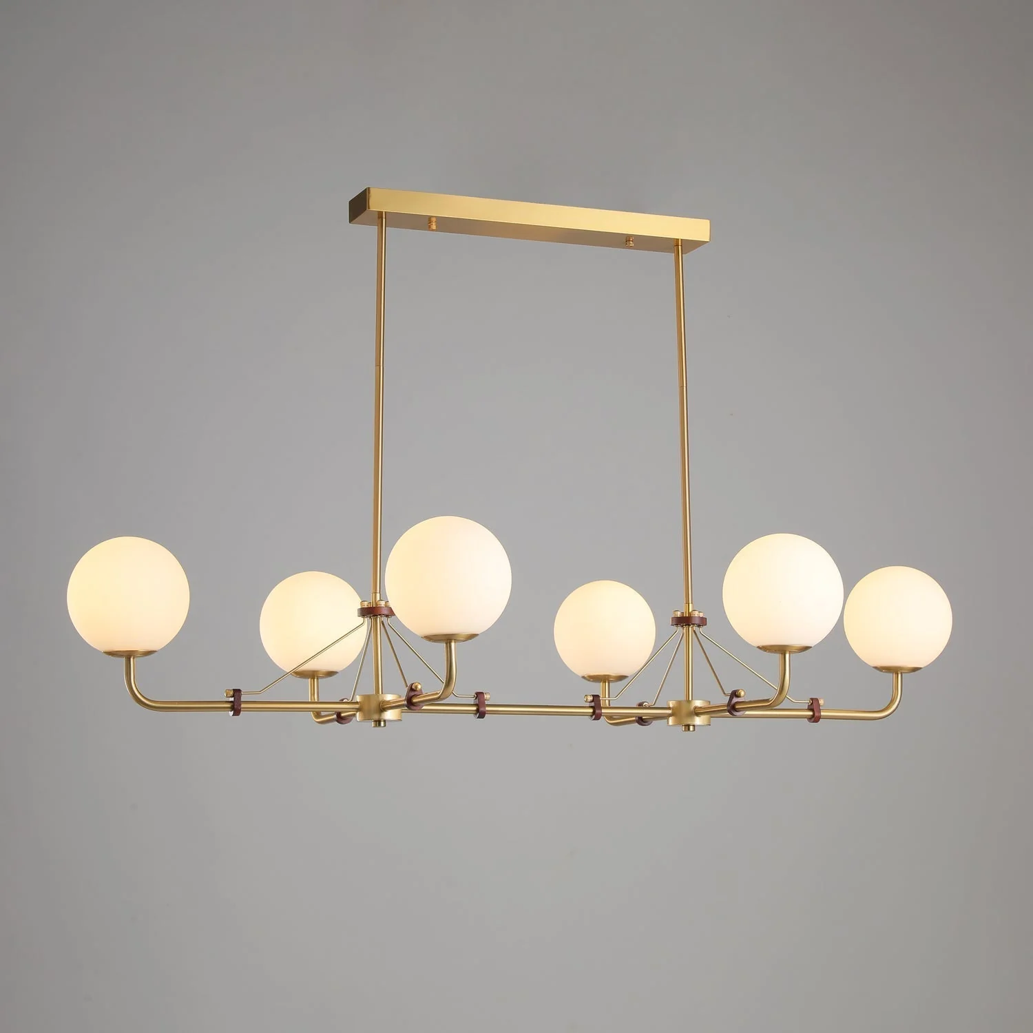 Lustra Chandelier Brass Globe Savanna Elegant - Image 20
