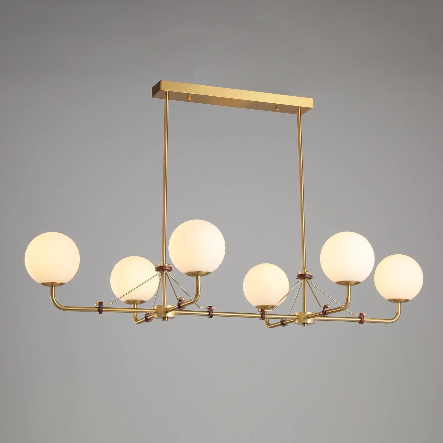 Lustra Chandelier Brass Globe Savanna Elegant - Image 21