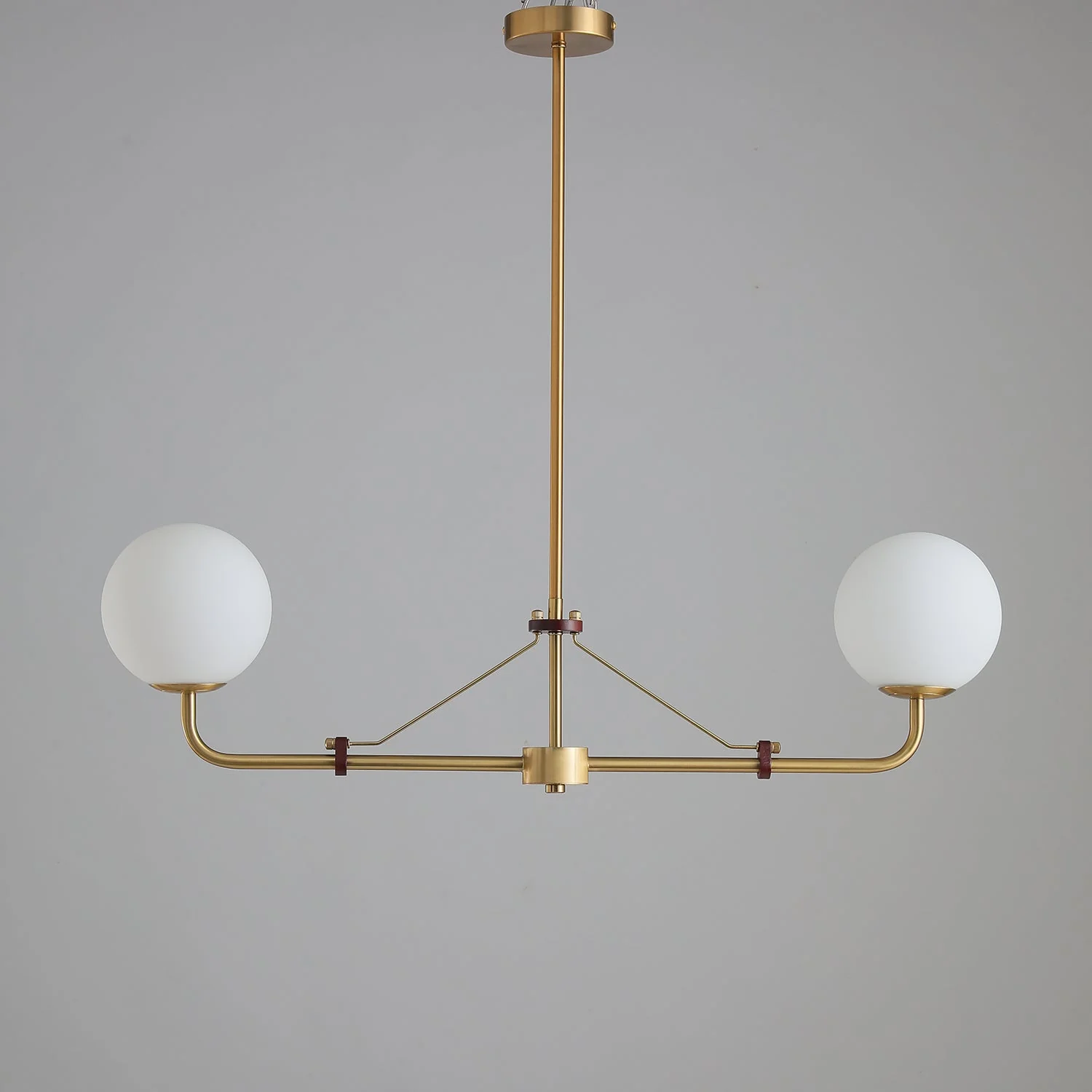 Lustra Chandelier Brass Globe Savanna Elegant - Image 26