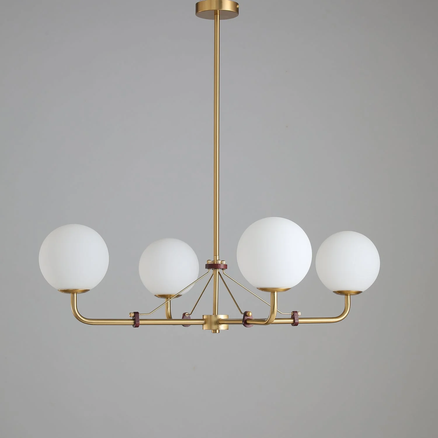 Lustra Chandelier Brass Globe Savanna Elegant - Image 29