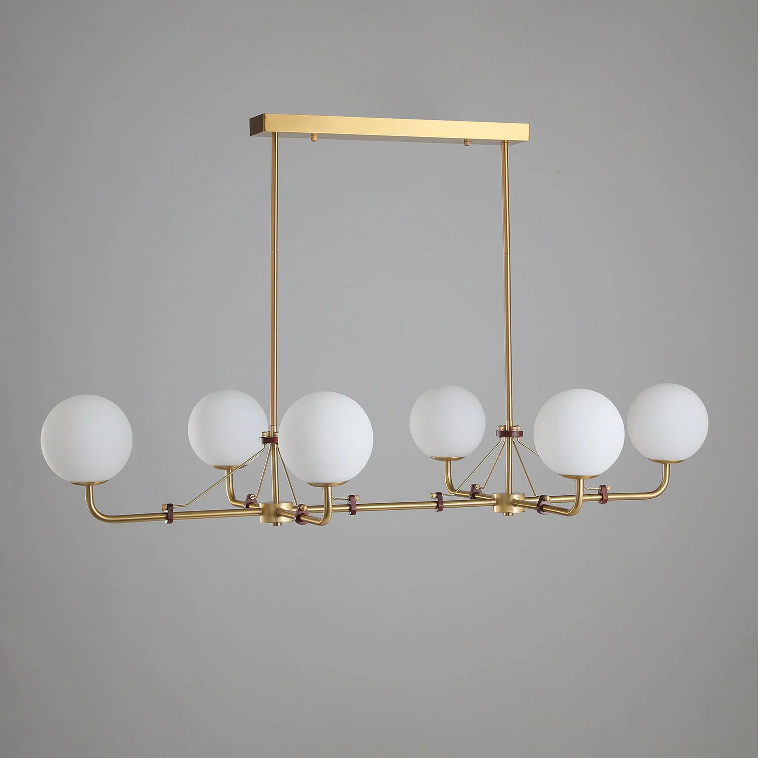Lustra Chandelier Brass Globe Savanna Elegant - Image 30