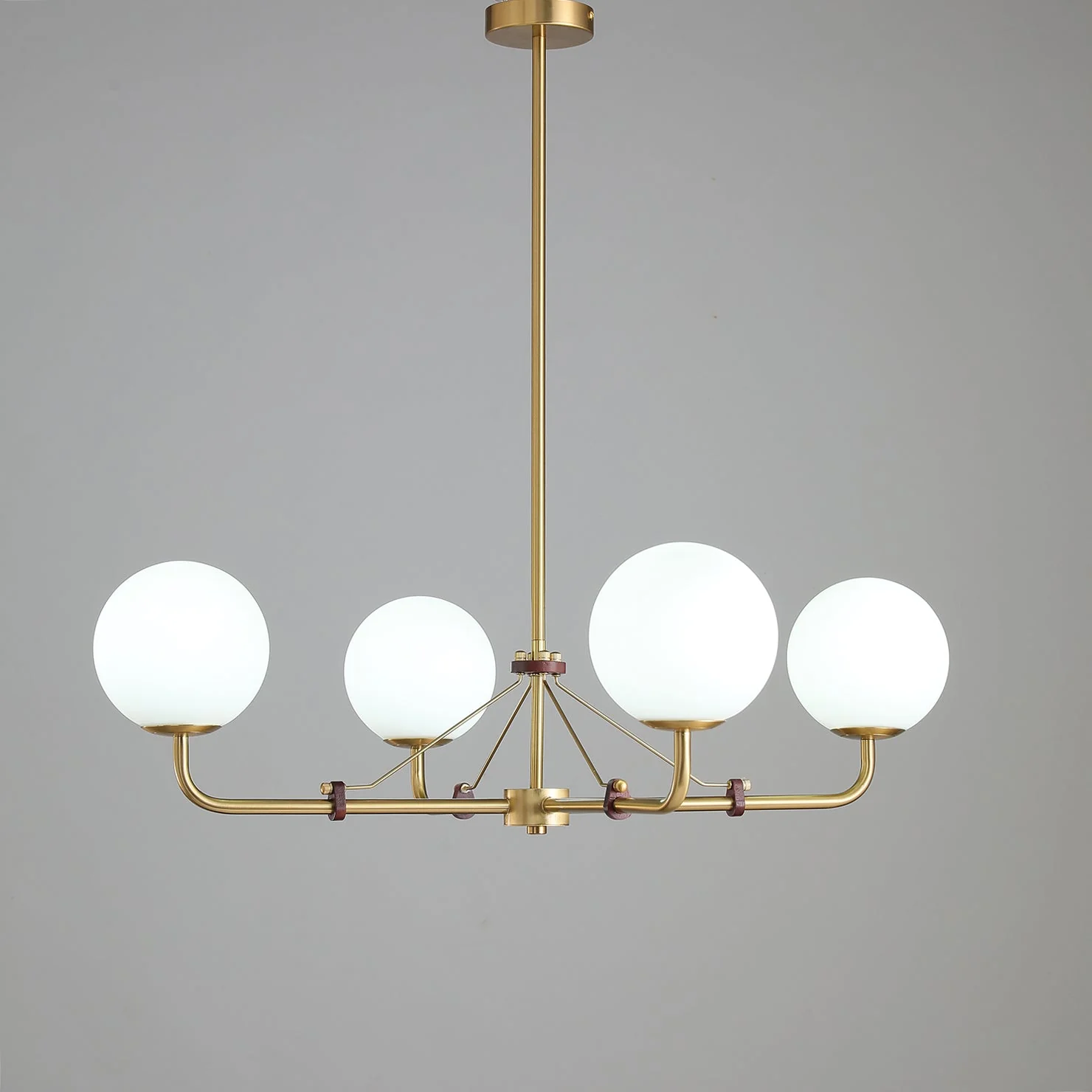 Lustra Chandelier Brass Globe Savanna Elegant - Image 32