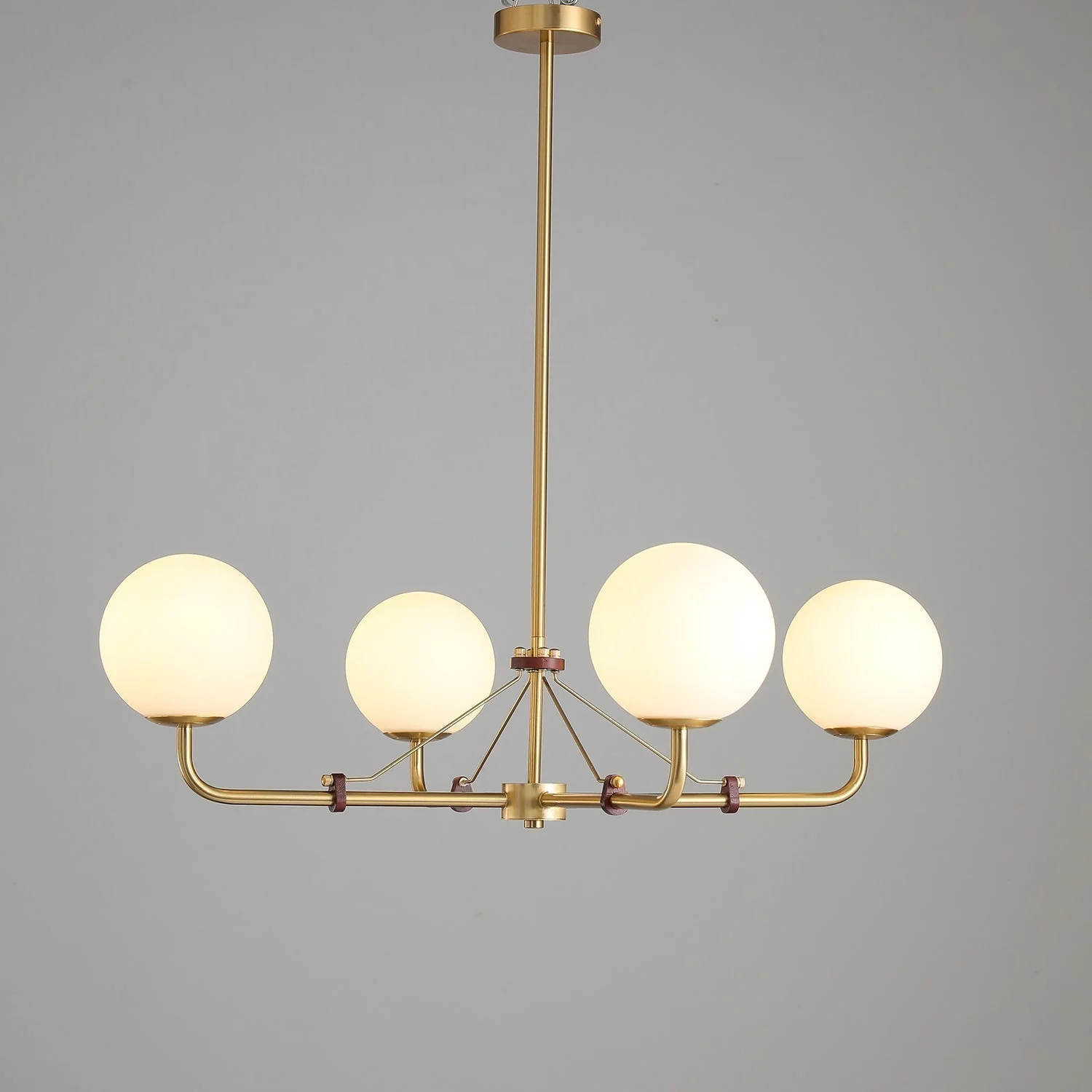 Lustra Chandelier Brass Globe Savanna Elegant - Image 33