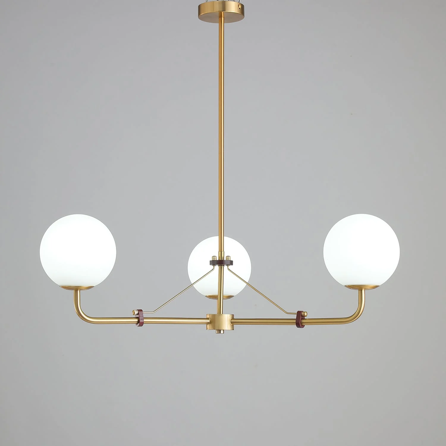 Lustra Chandelier Brass Globe Savanna Elegant - Image 38