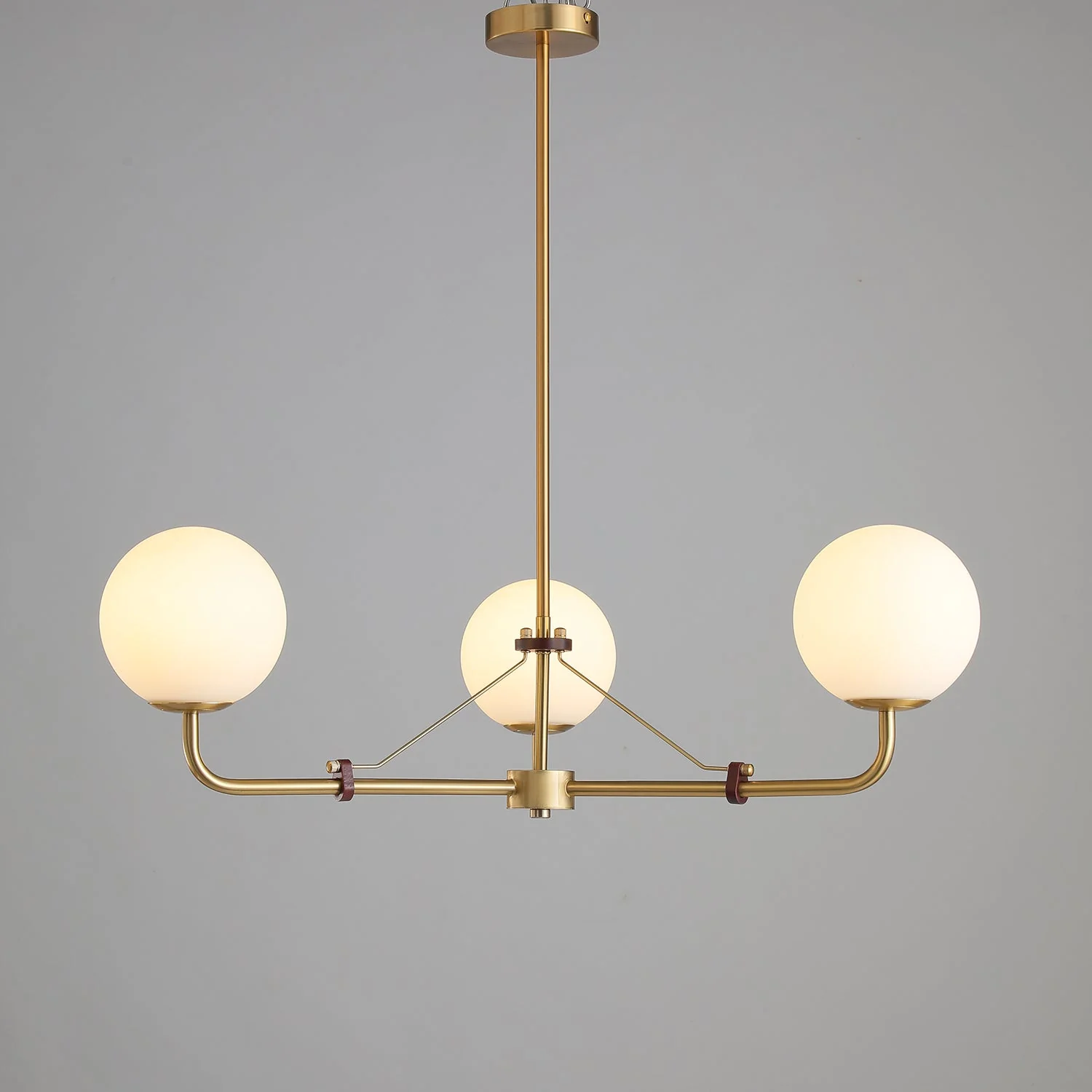 Lustra Chandelier Brass Globe Savanna Elegant - Image 39