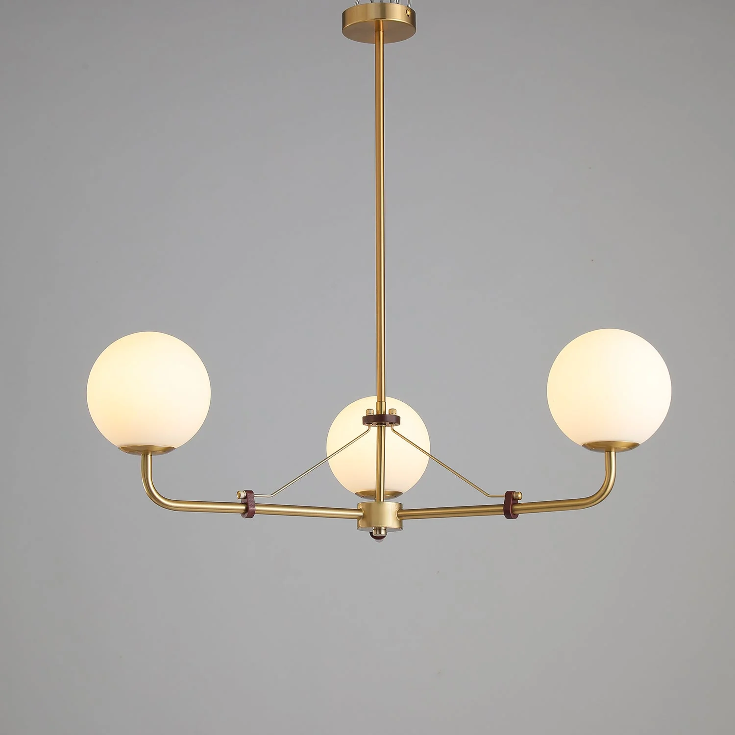 Lustra Chandelier Brass Globe Savanna Elegant - Image 41