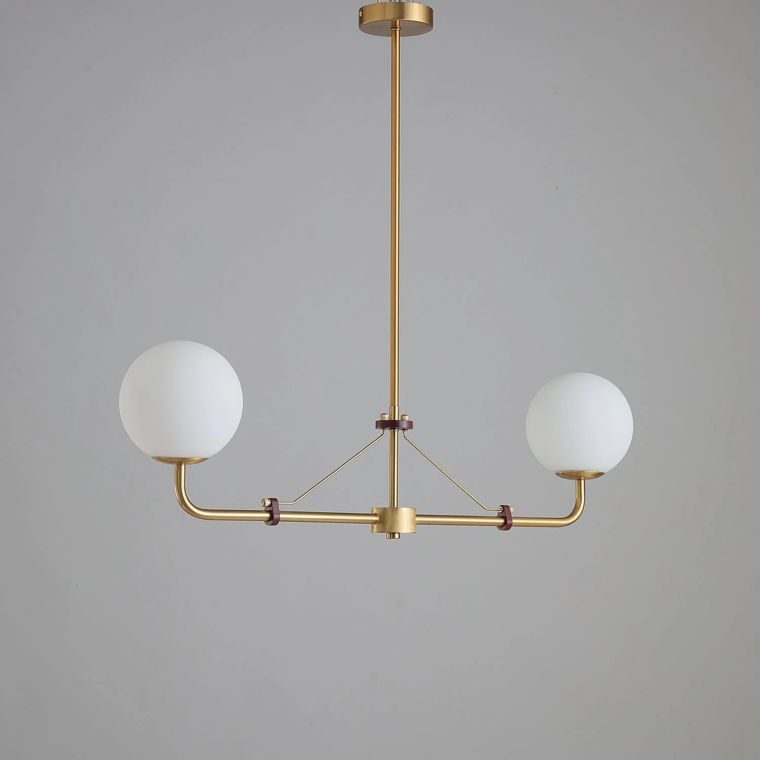 Lustra Chandelier Brass Globe Savanna Elegant - Image 6