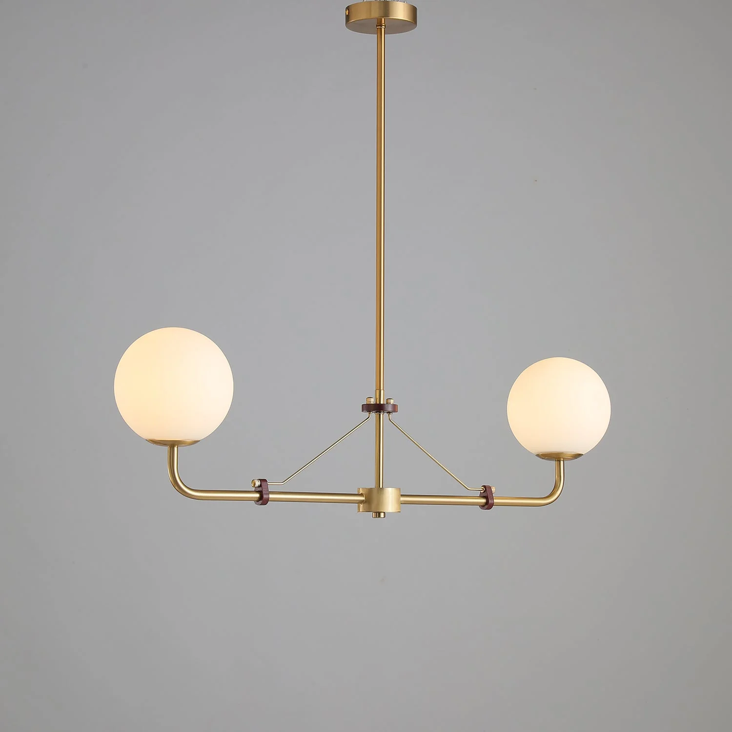 Lustra Chandelier Brass Globe Savanna Elegant - Image 8