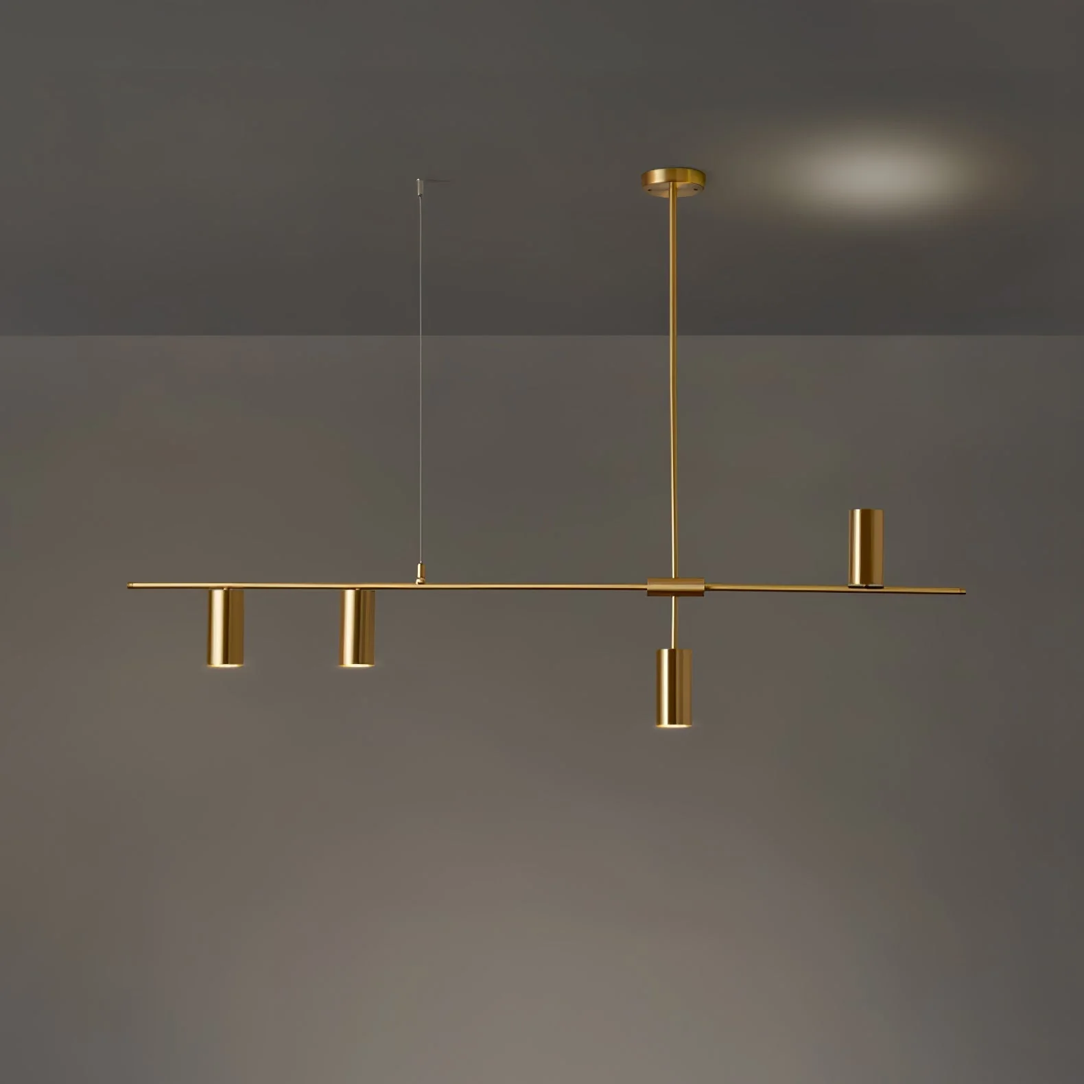 Lustra Chandelier Brass Linear Cassandra Elegant - Image 17