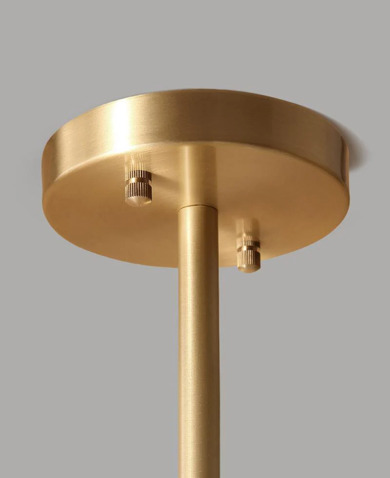 Lustra Chandelier Brass Opal Glass - Image 13