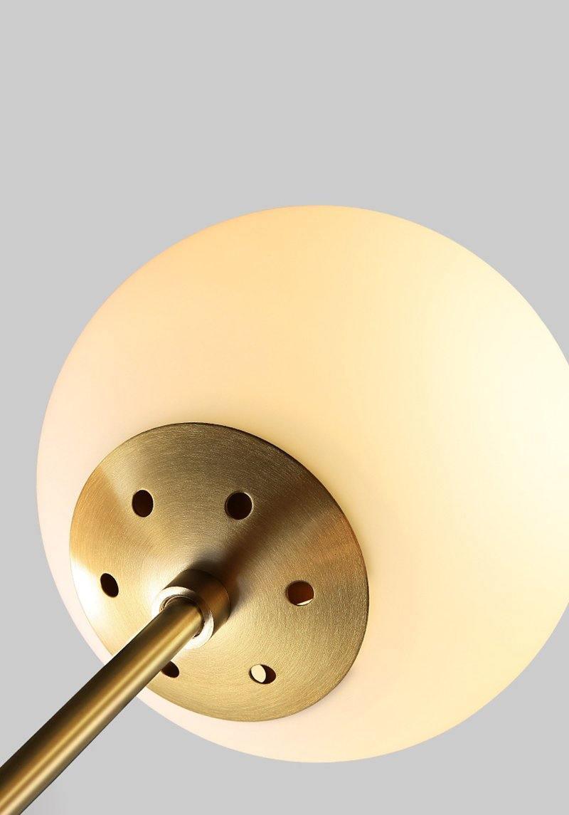 Lustra Chandelier Brass Opal Glass - Image 17