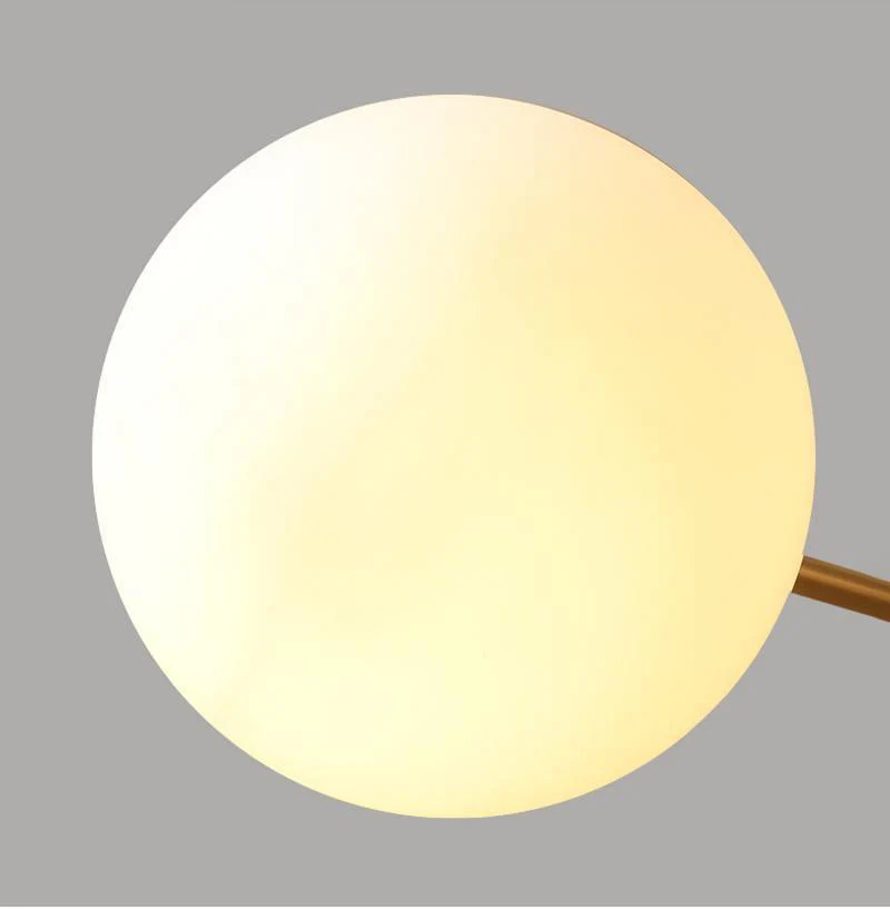 Lustra Chandelier Brass Opal Glass - Image 18