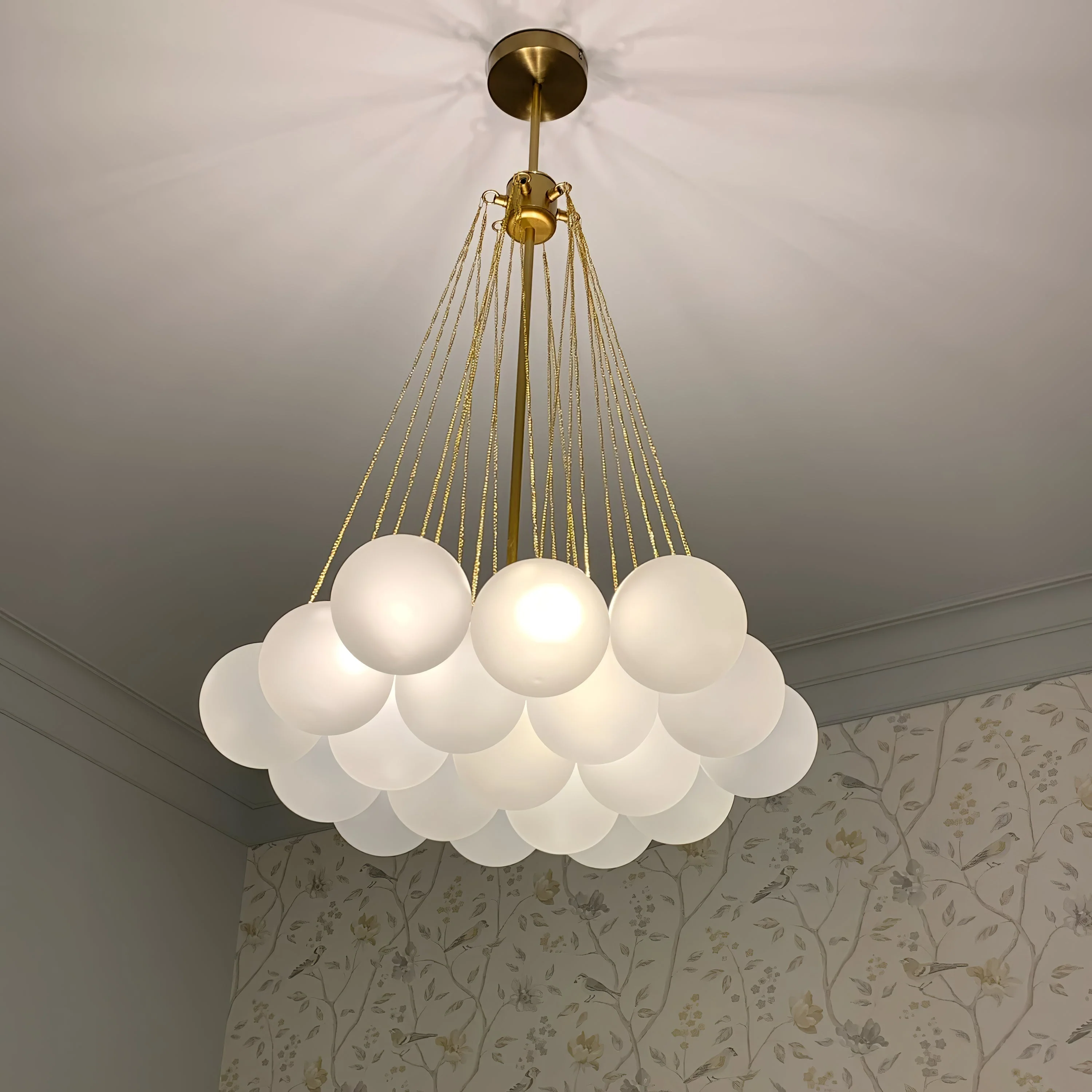 Lustra Chandelier Bubble Frosted Glass - Image 116