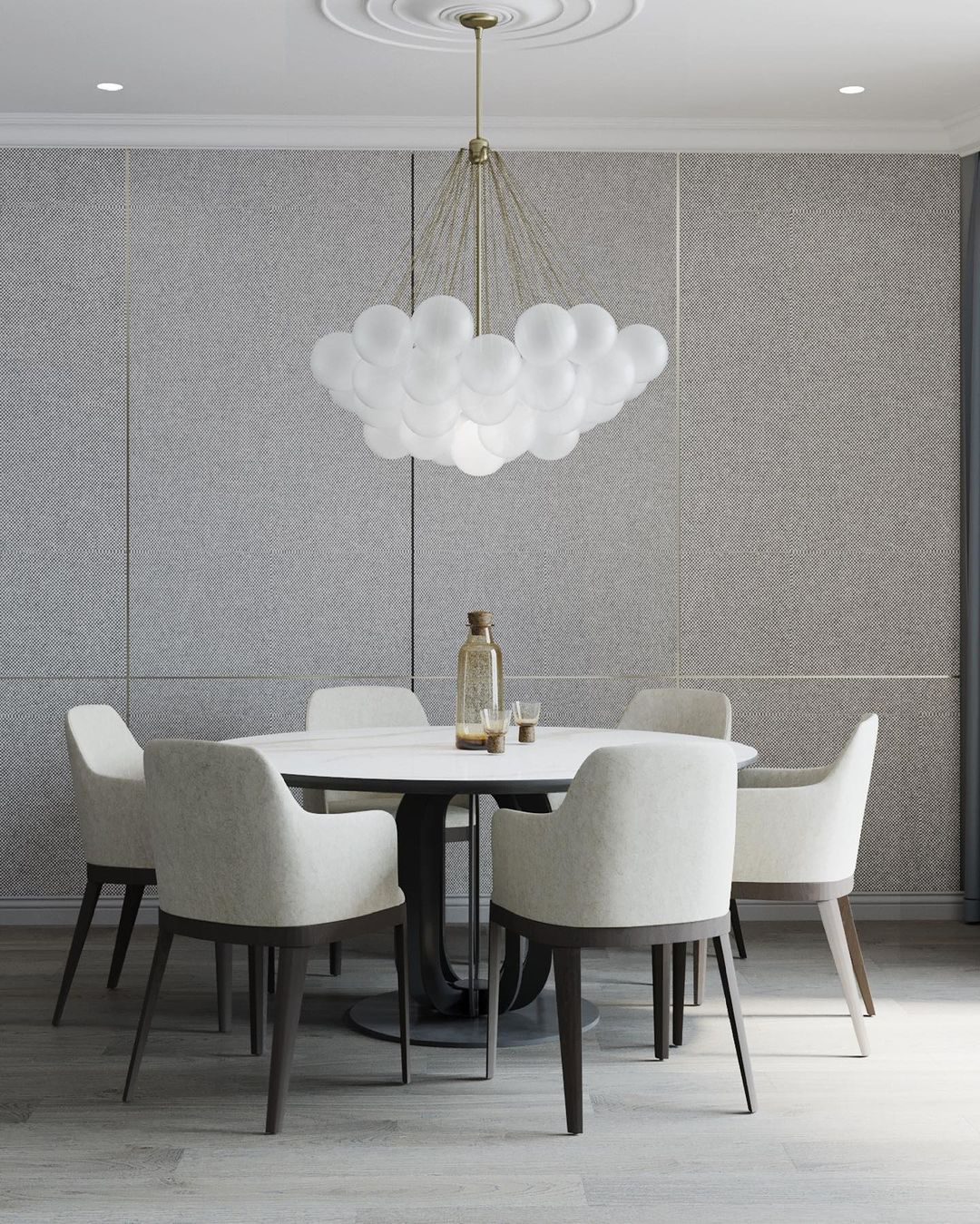 Lustra Chandelier Bubble Frosted Glass - Image 138