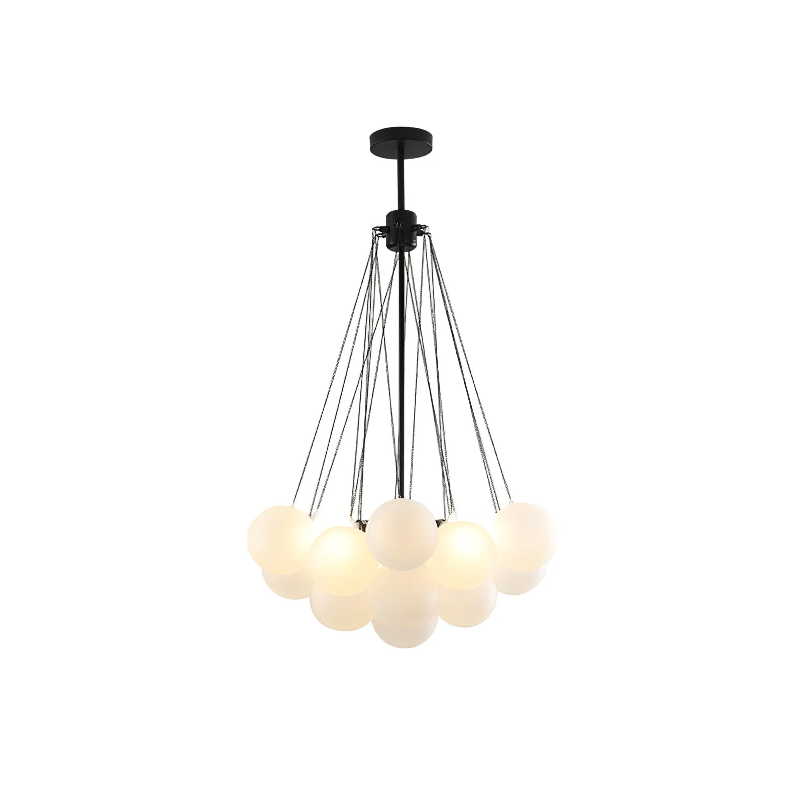 Lustra Chandelier Bubble Frosted Glass - Image 155