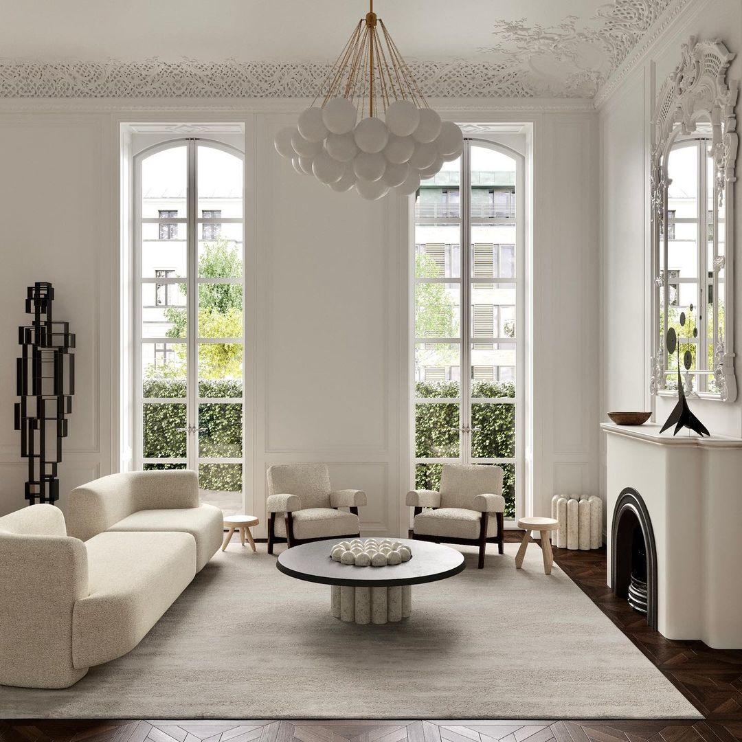 Lustra Chandelier Bubble Frosted Glass - Image 59