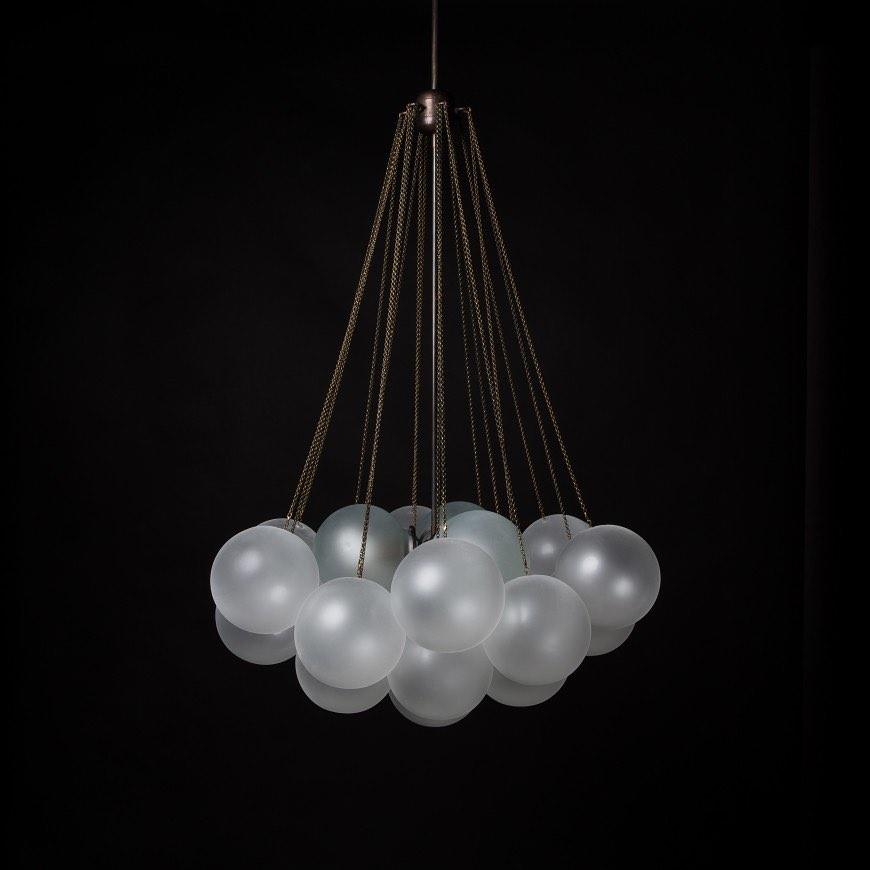 Lustra Chandelier Bubble Frosted Glass - Image 62