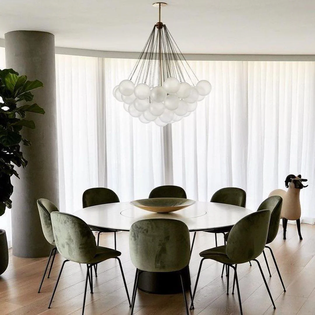 Lustra Chandelier Bubble Frosted Glass - Image 73