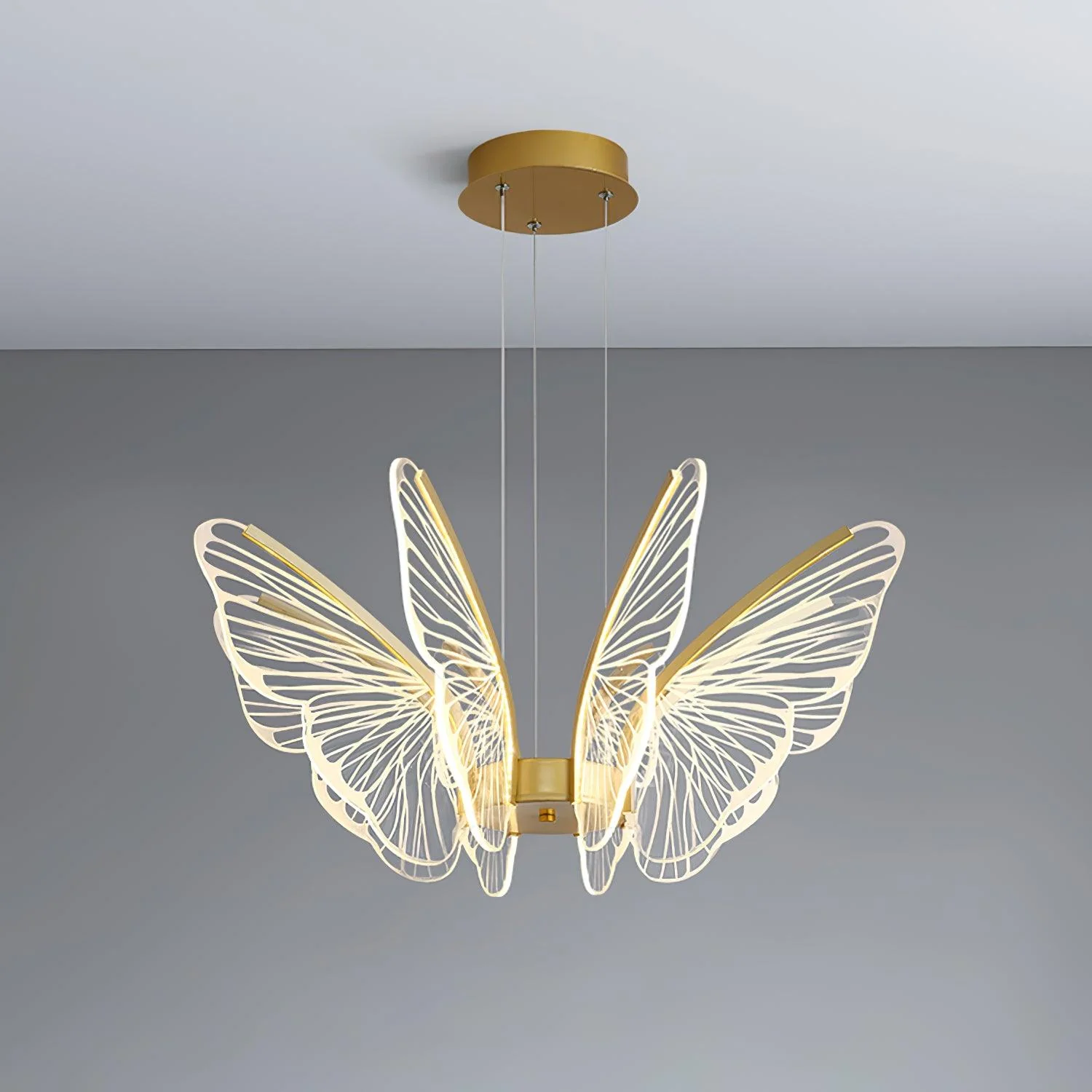 Lustra Chandelier Butterfly Wing Crystal - Image 21