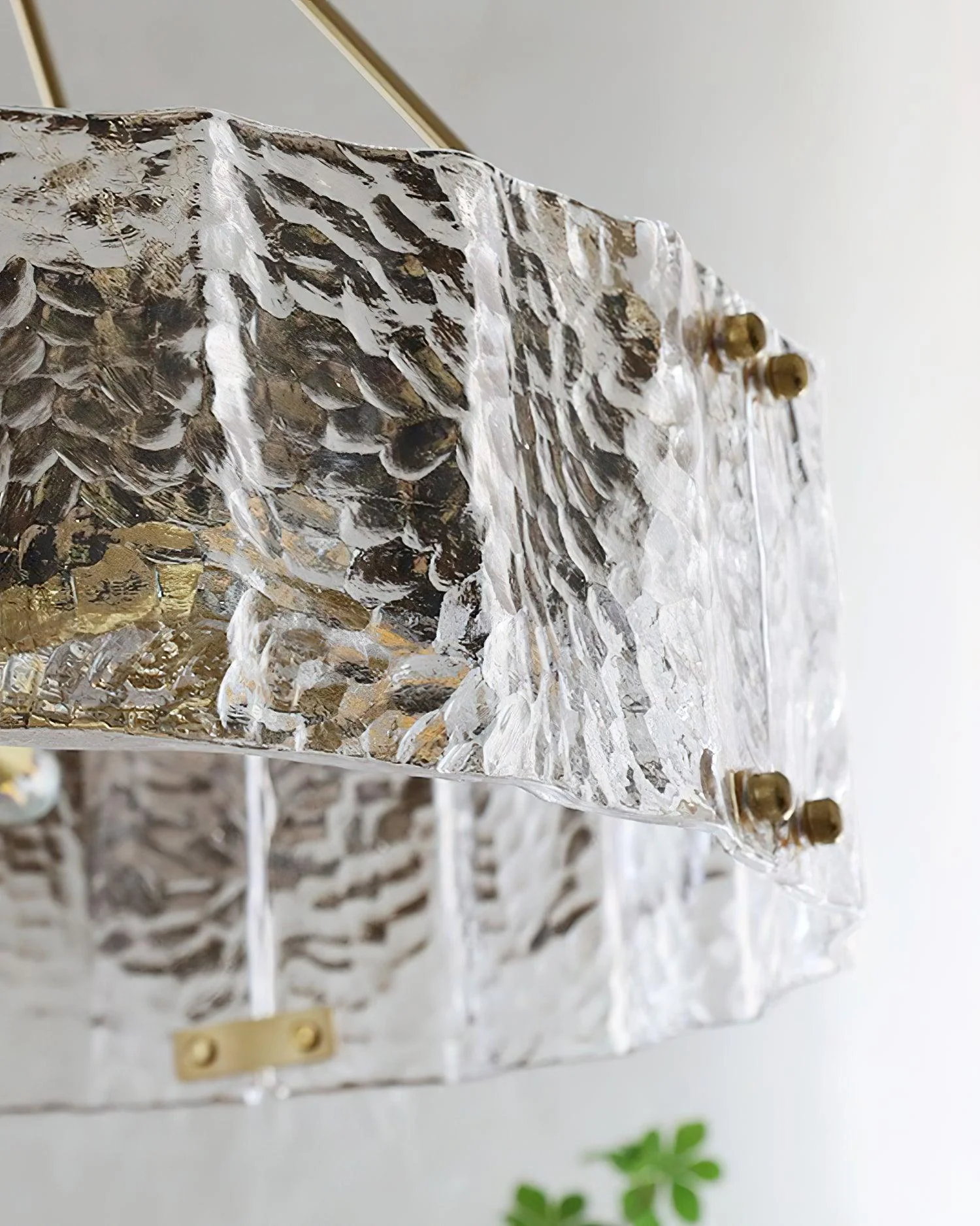 Lustra Chandelier Calvert Clear Textured Glass - Image 14