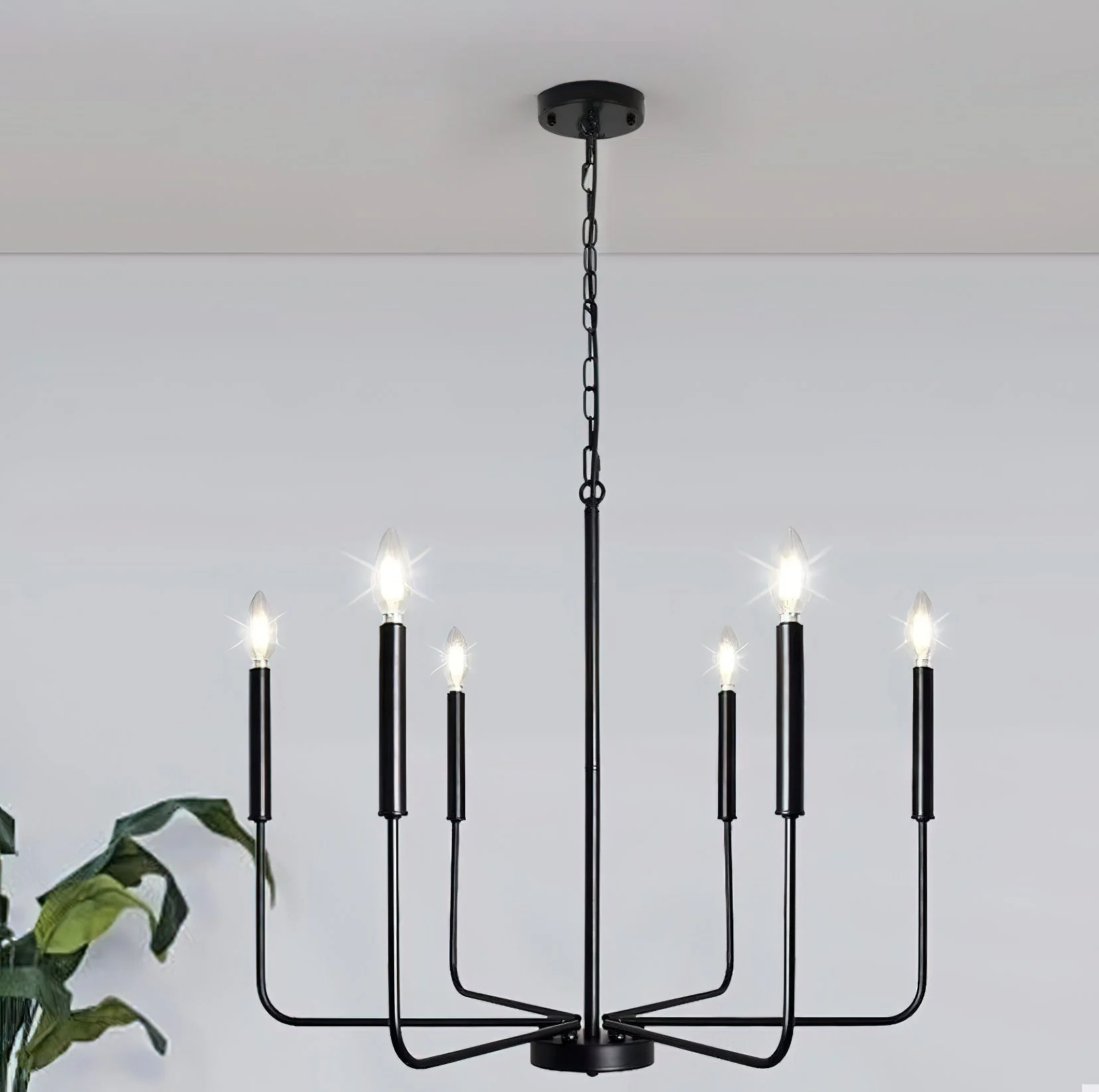 Lustra Chandelier Candle Arm Modern - Image 11