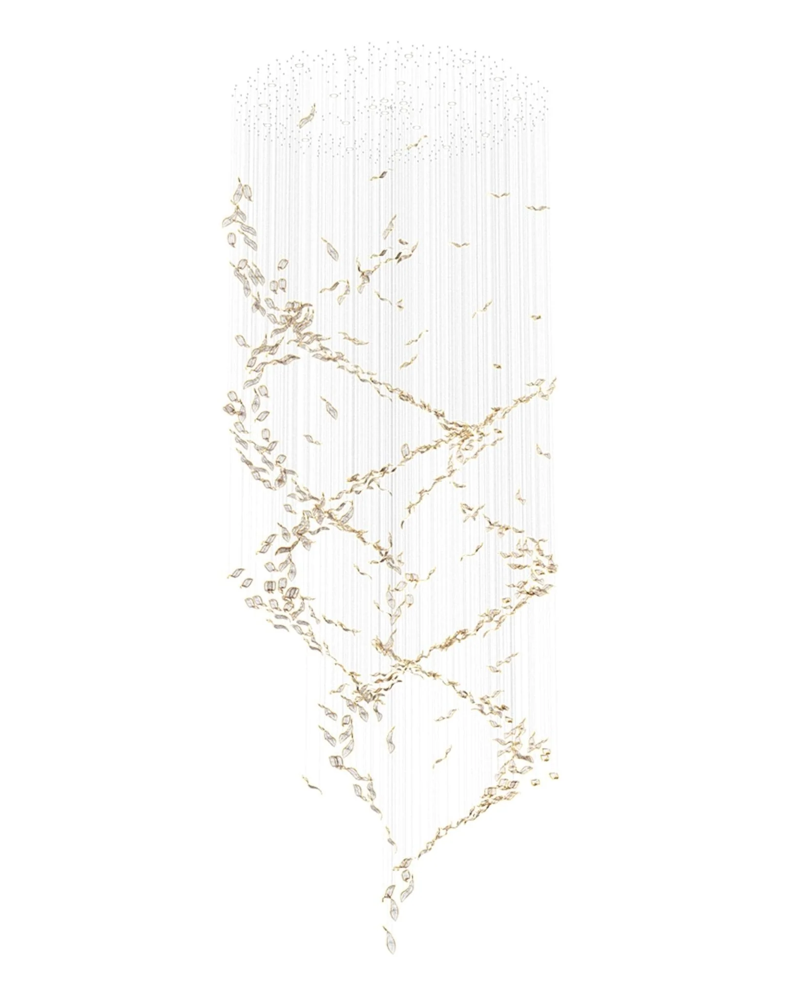 Lustra Chandelier Cascading Leaf Luxe - Image 30