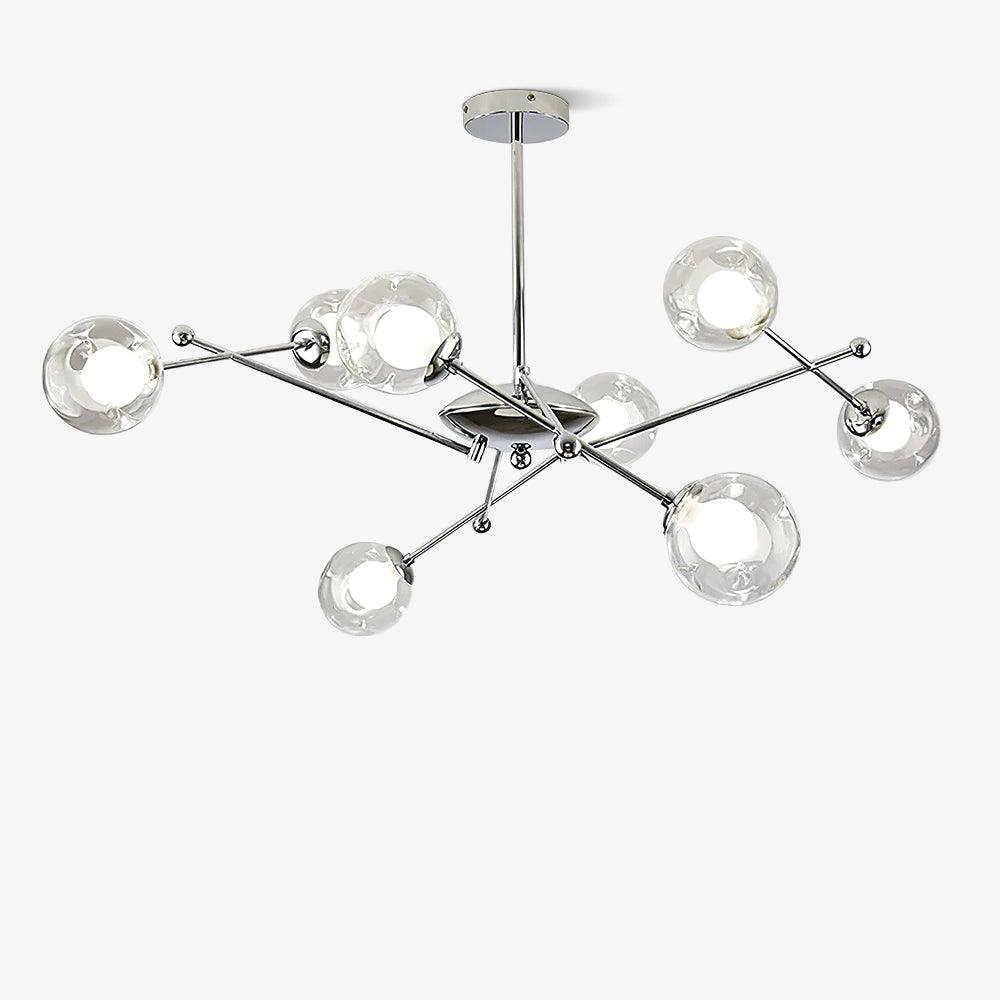 Lustra Chandelier Chrome Glass - Image 23