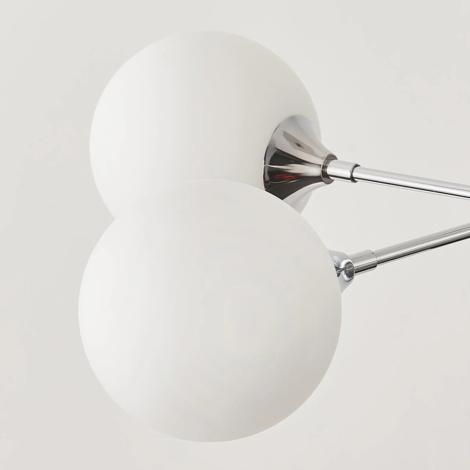 Lustra Chandelier Chrome Glass Globe - Image 18