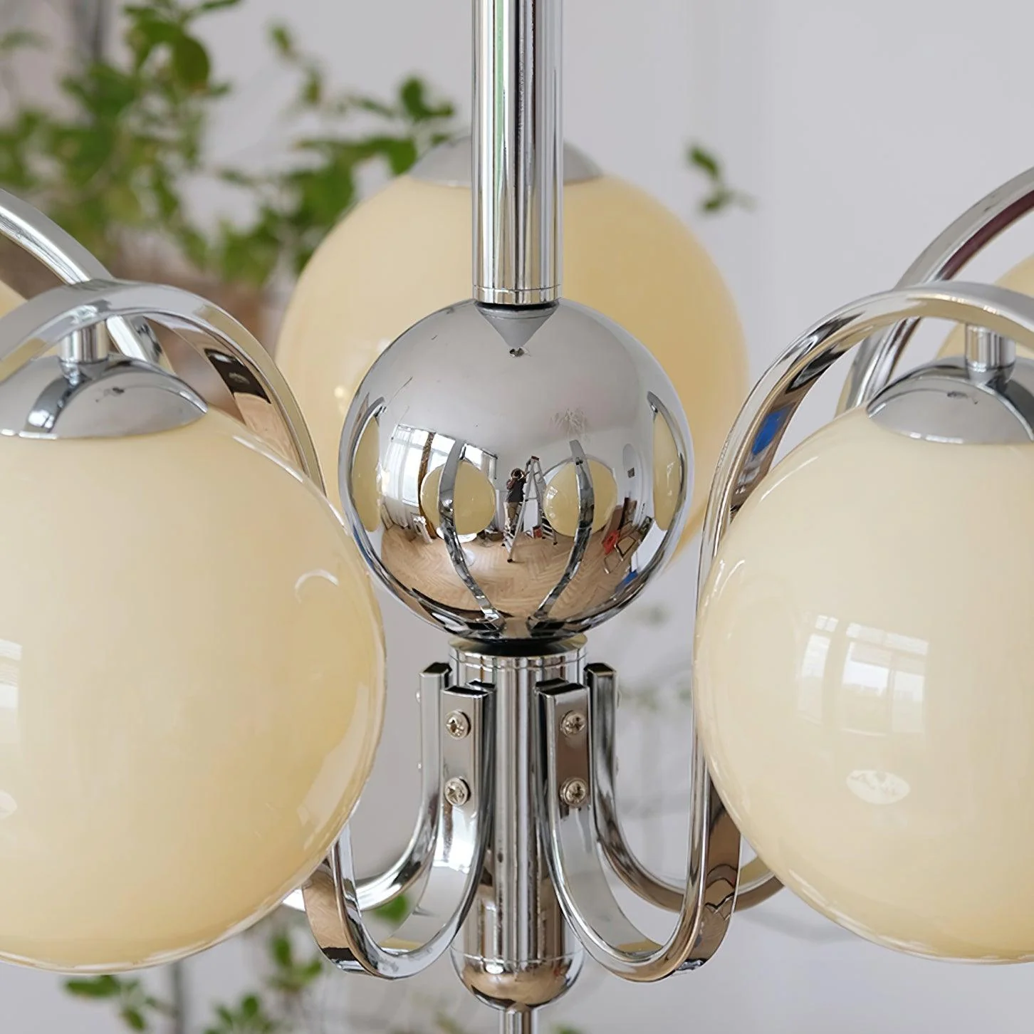 Lustra Chandelier Chrome Glass Modo Deco Elegant - Image 10
