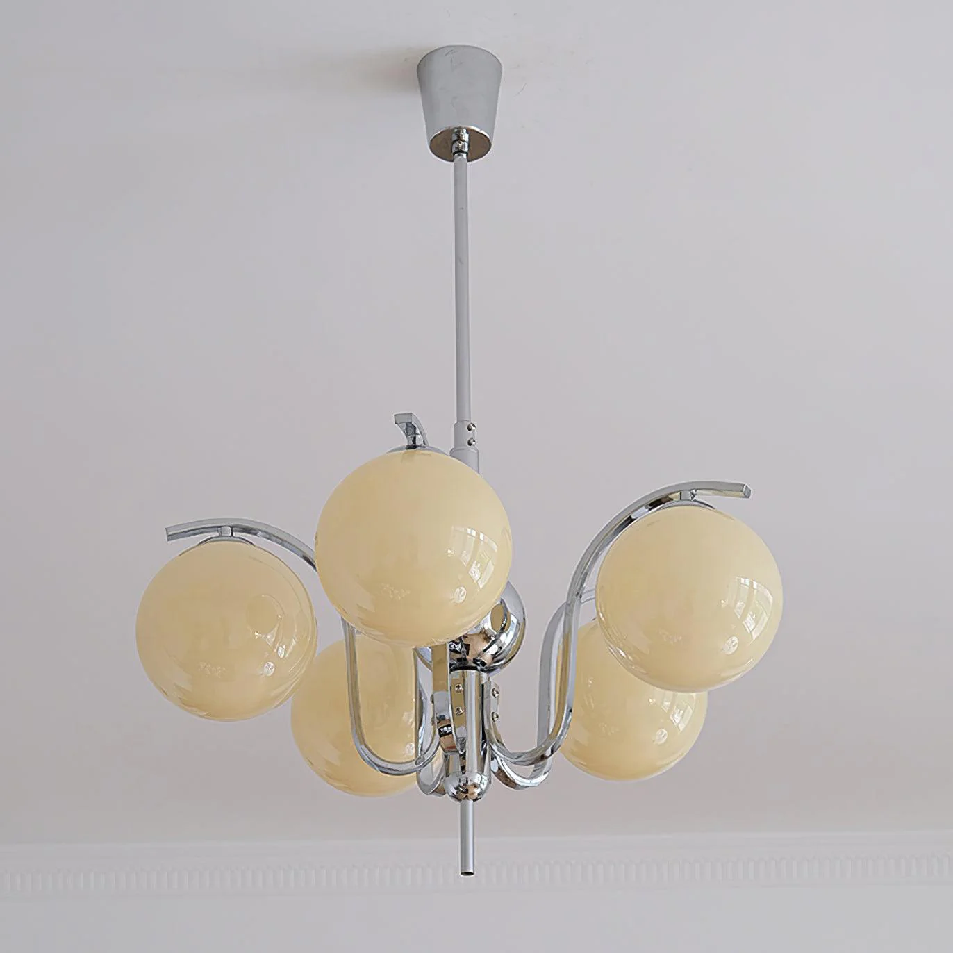 Lustra Chandelier Chrome Glass Modo Deco Elegant - Image 20