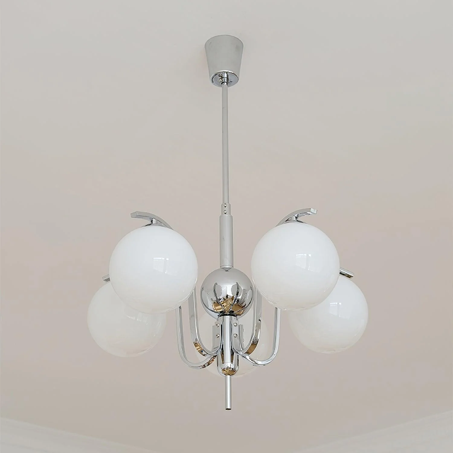 Lustra Chandelier Chrome Glass Modo Deco Elegant - Image 21