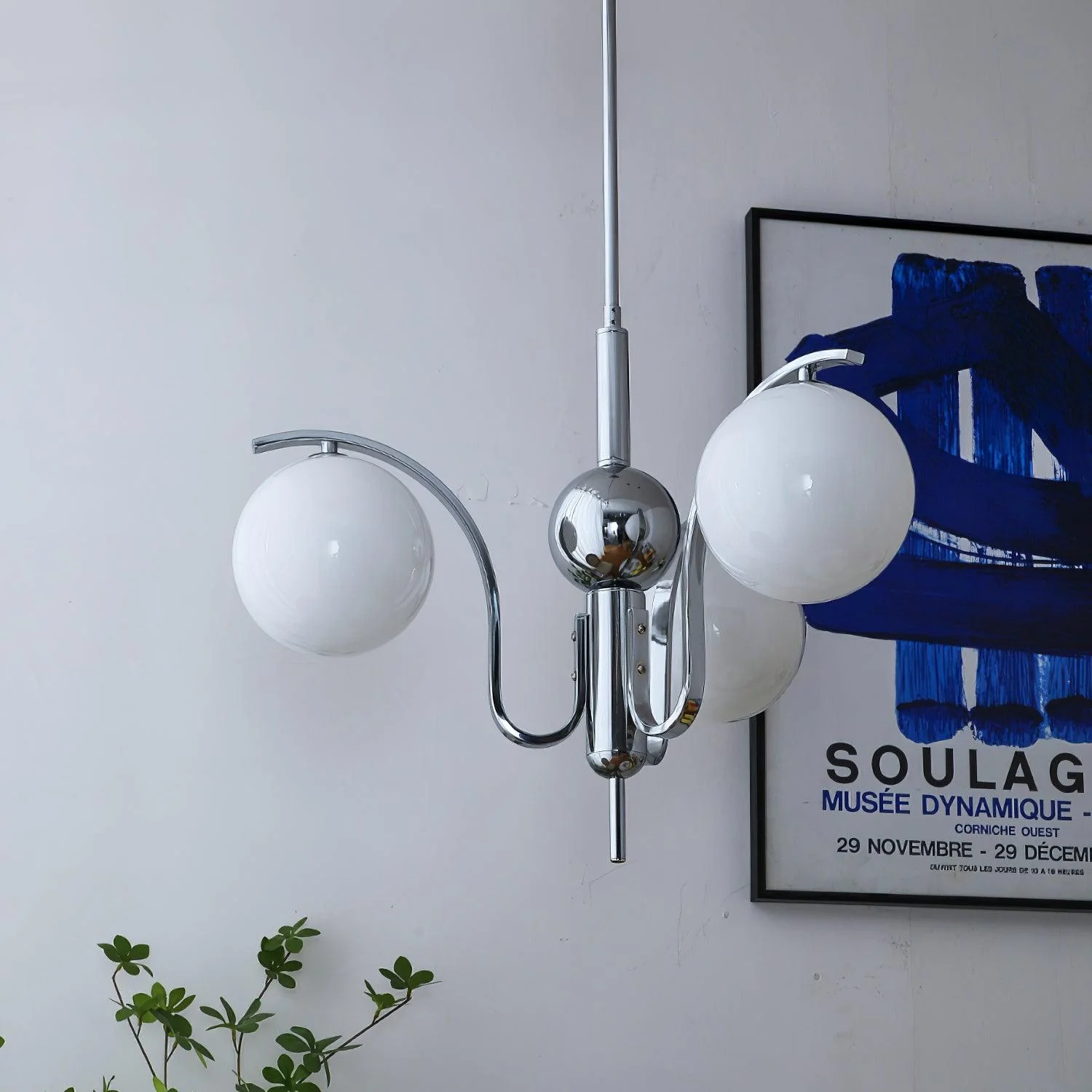 Lustra Chandelier Chrome Glass Modo Deco Elegant - Image 25