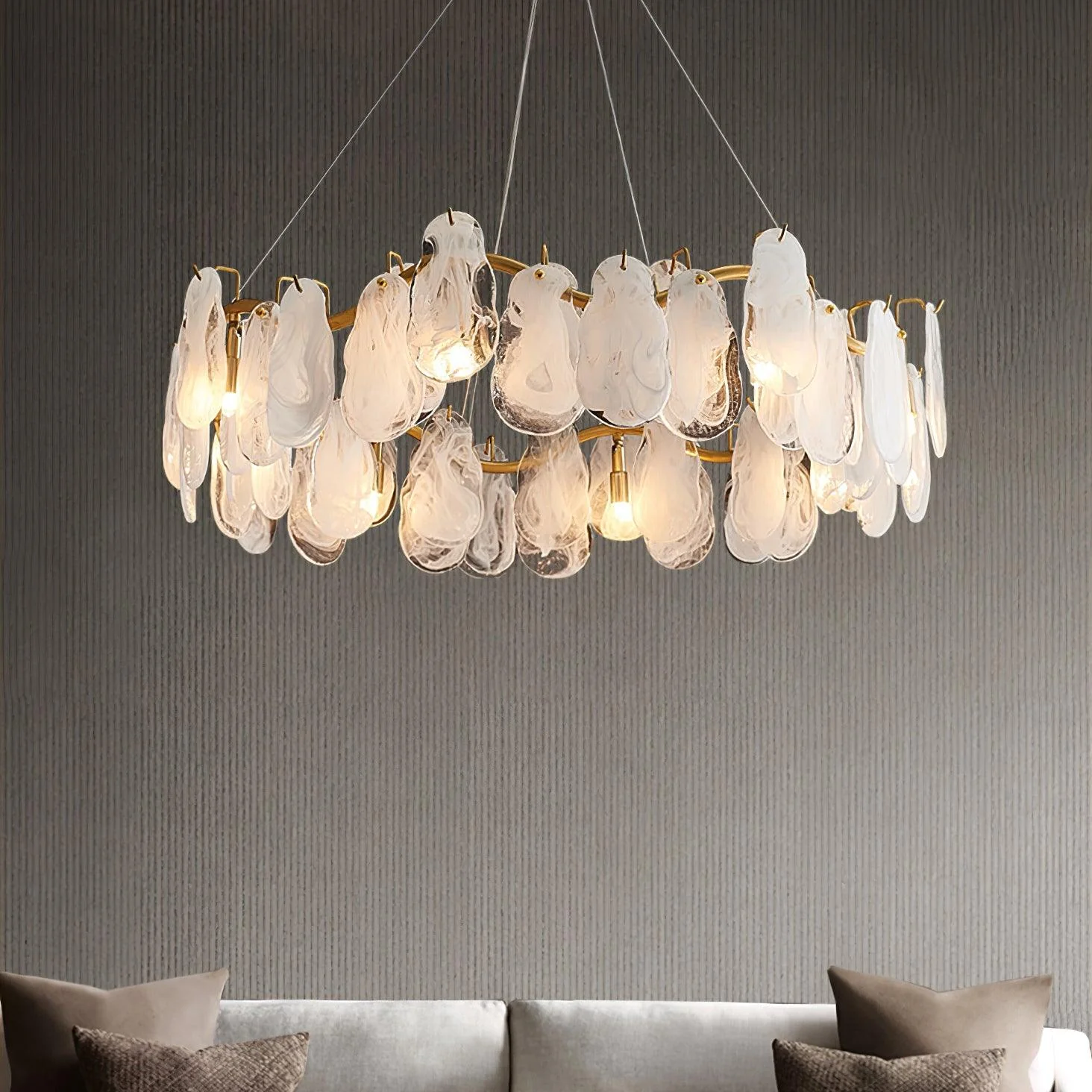 Lustra Chandelier Cloud Glass Panels - Image 4