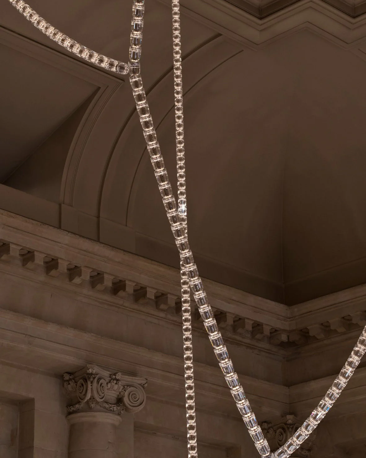 Lustra Chandelier Crystal Gold LED 3-Line - Image 120