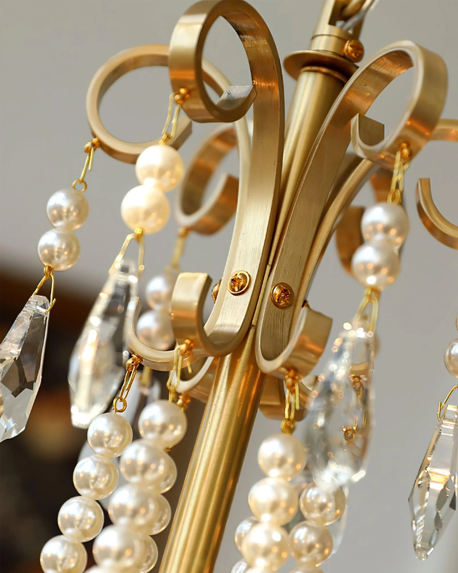 Lustra Chandelier Crystal Pearl - Image 19